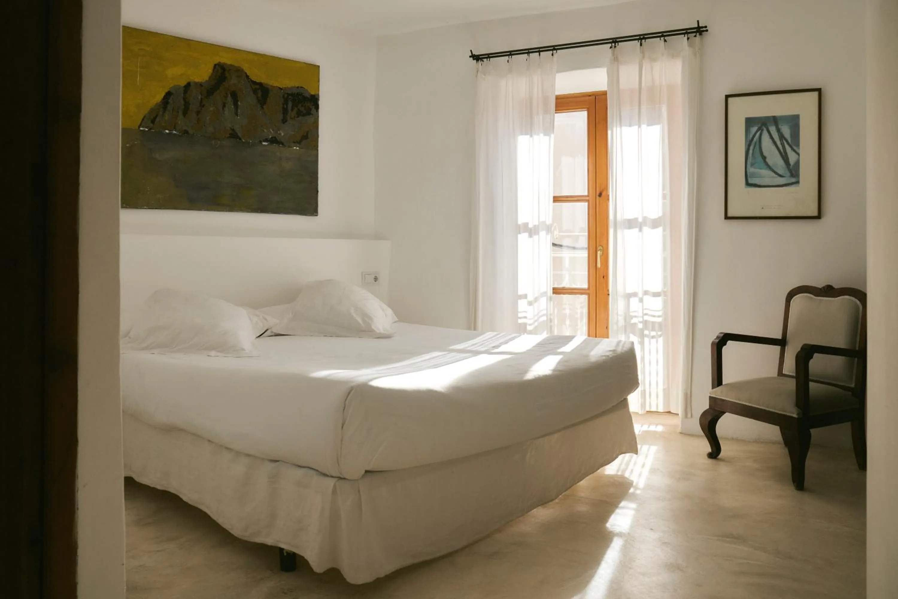 Bed in Hotel Forn Nou