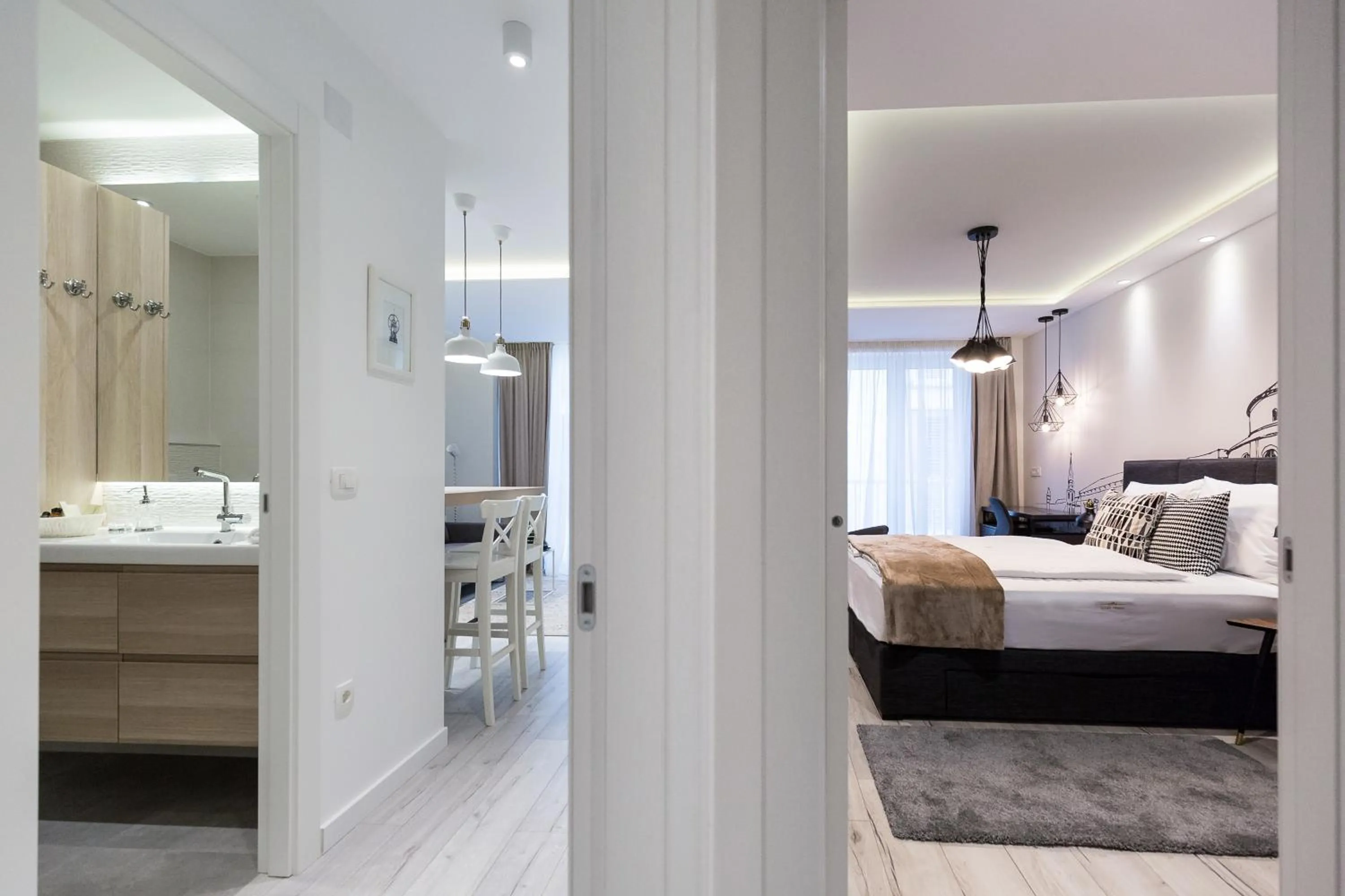 Area and facilities, Bed in Classy Design Accommodation