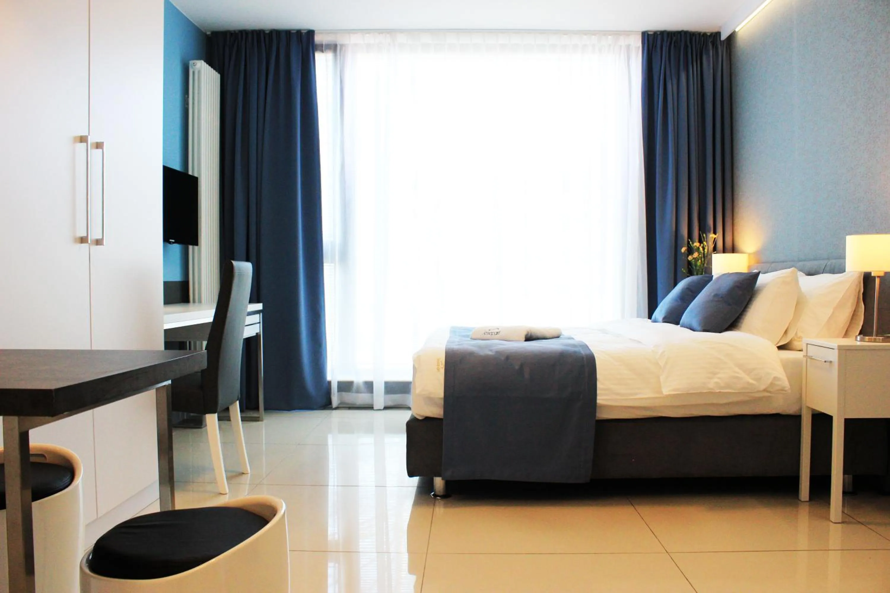 Bed in JessApart – Ochota Apartments