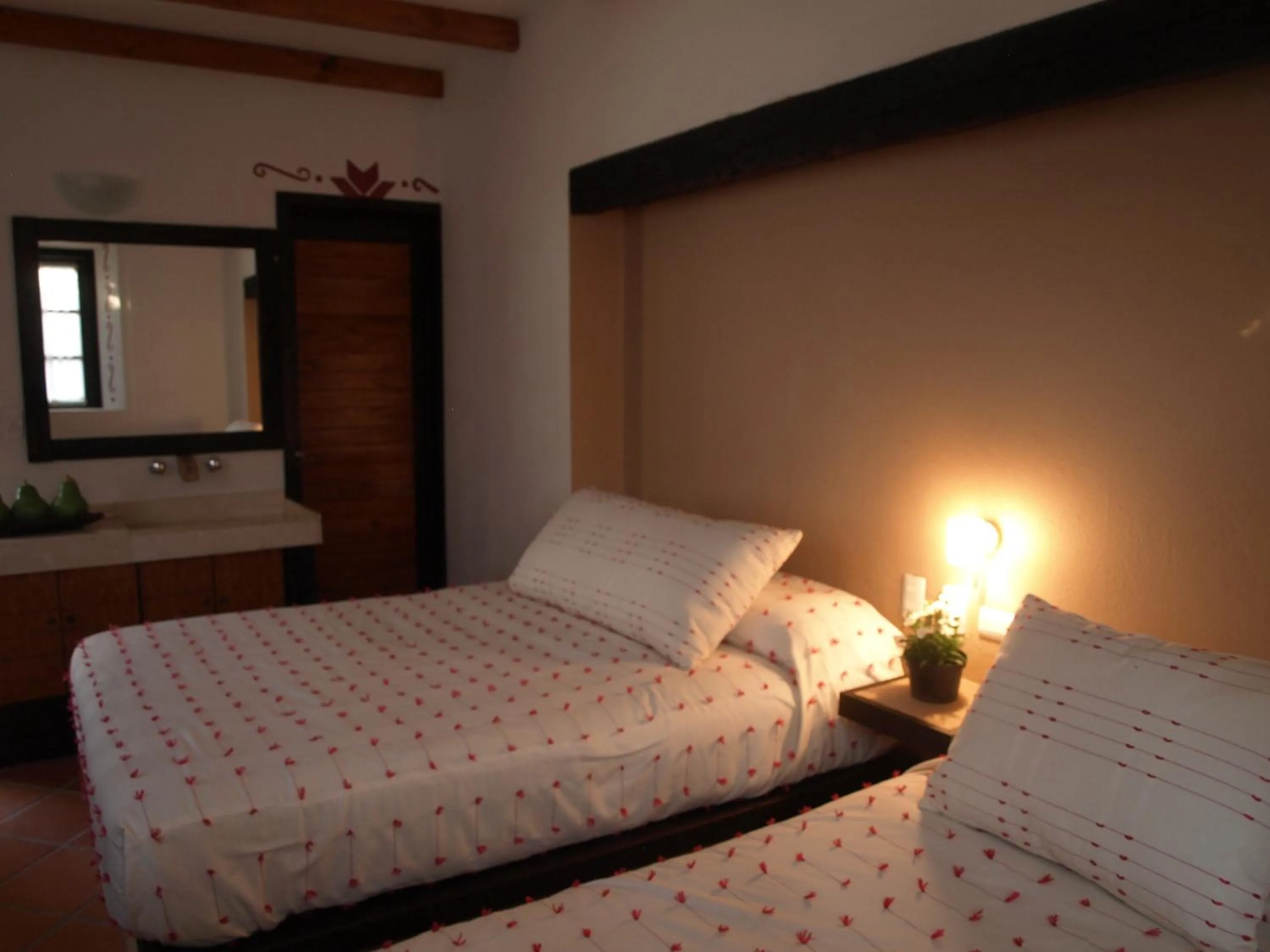 Bed in Hotel Boutique La Casona de Don Porfirio