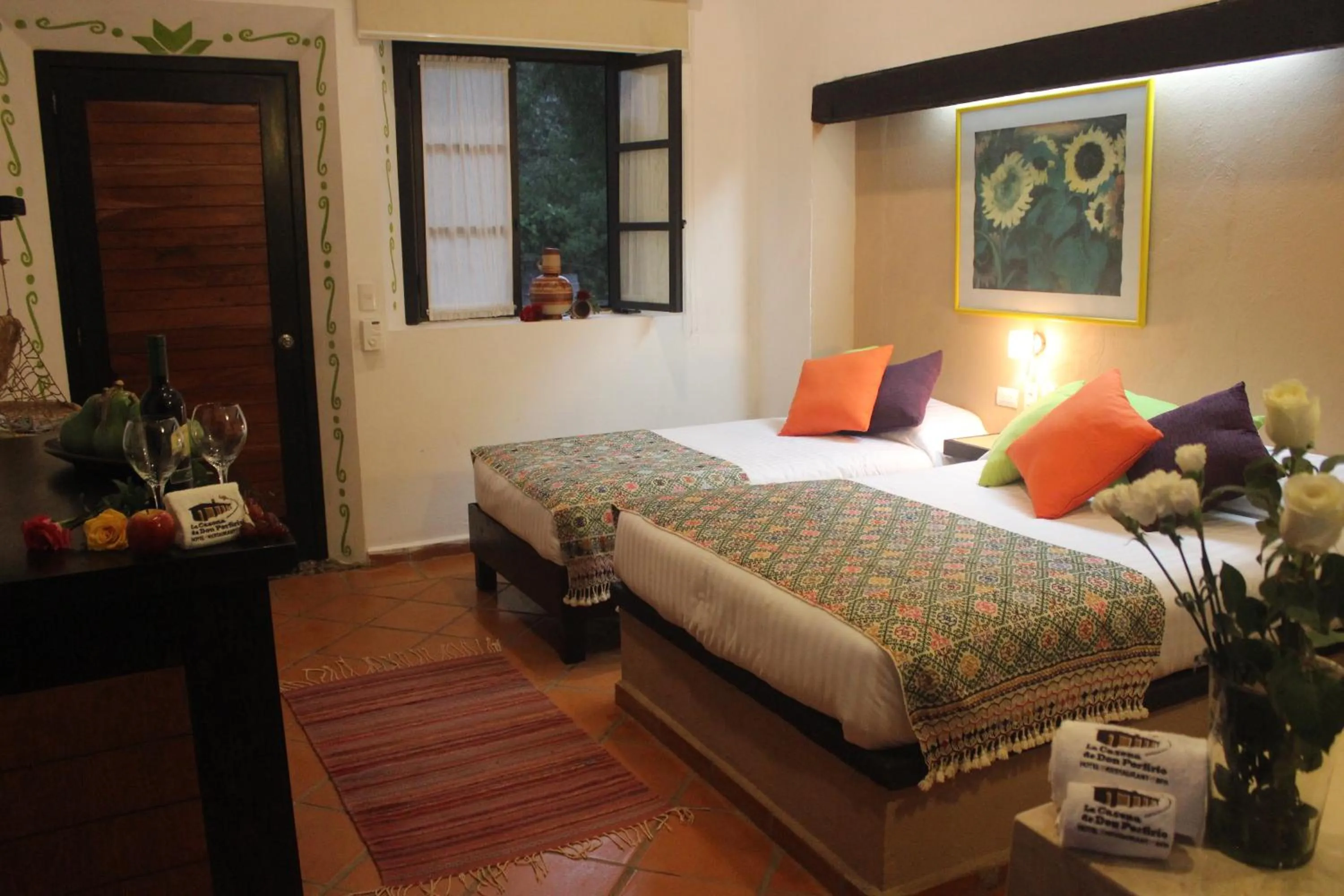 Bedroom, Bed in Hotel Boutique La Casona de Don Porfirio