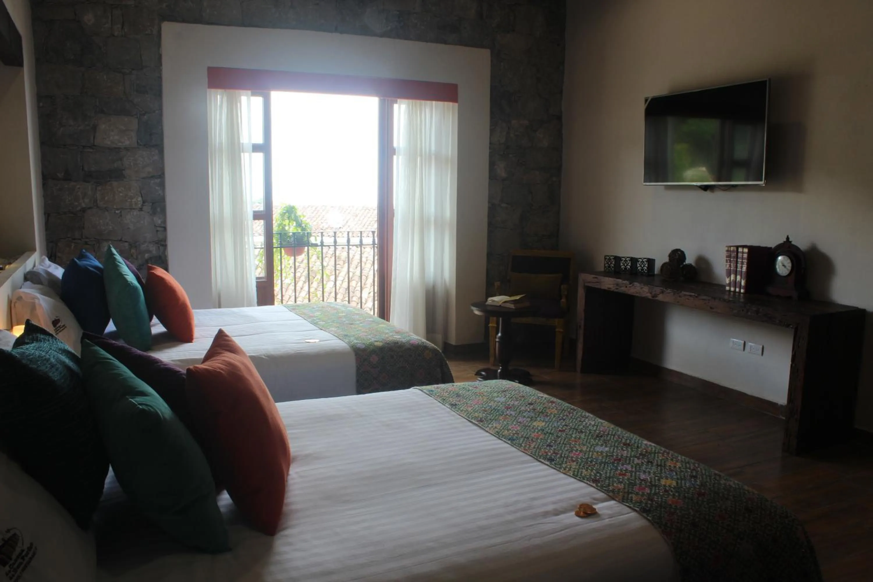 Bedroom, Bed in Hotel Boutique La Casona de Don Porfirio