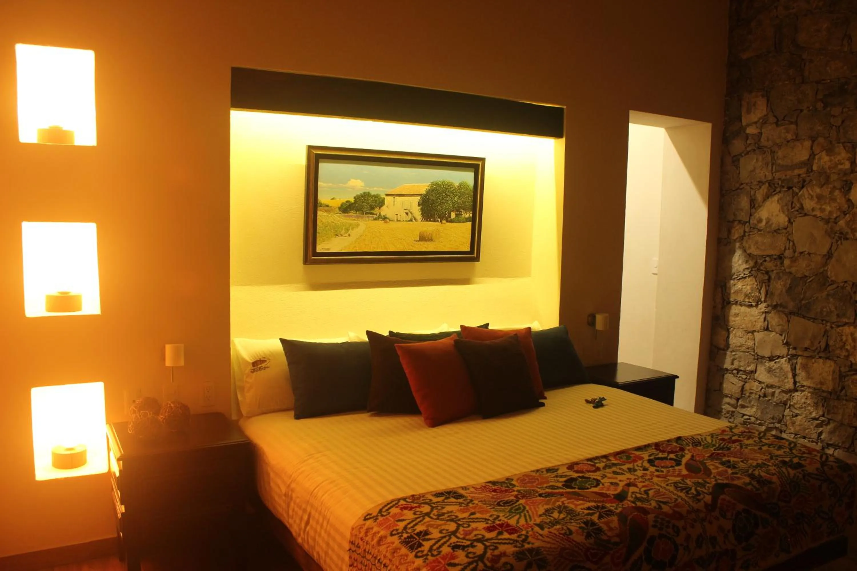 Bedroom, Bed in Hotel Boutique La Casona de Don Porfirio