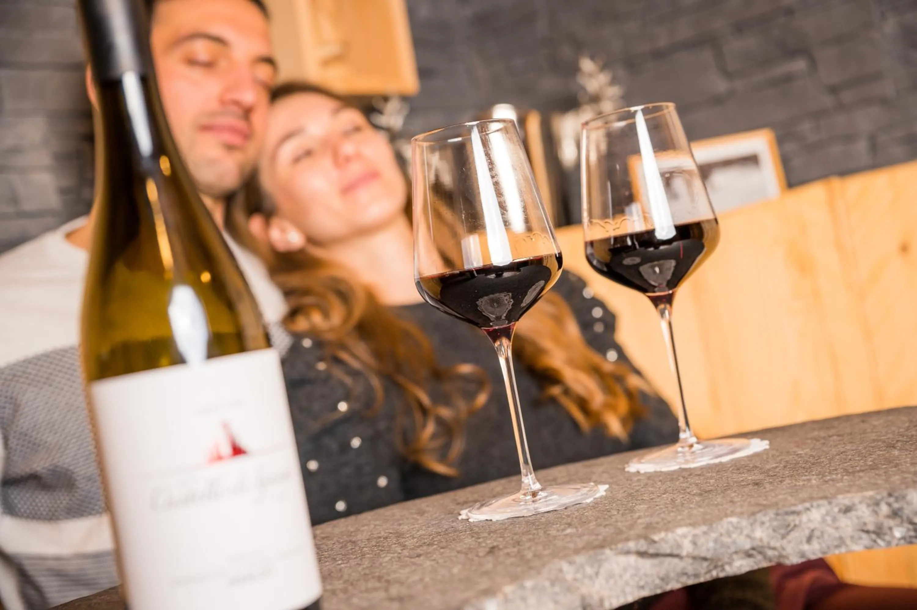 Lounge or bar in Bergchalet Kuhgraben