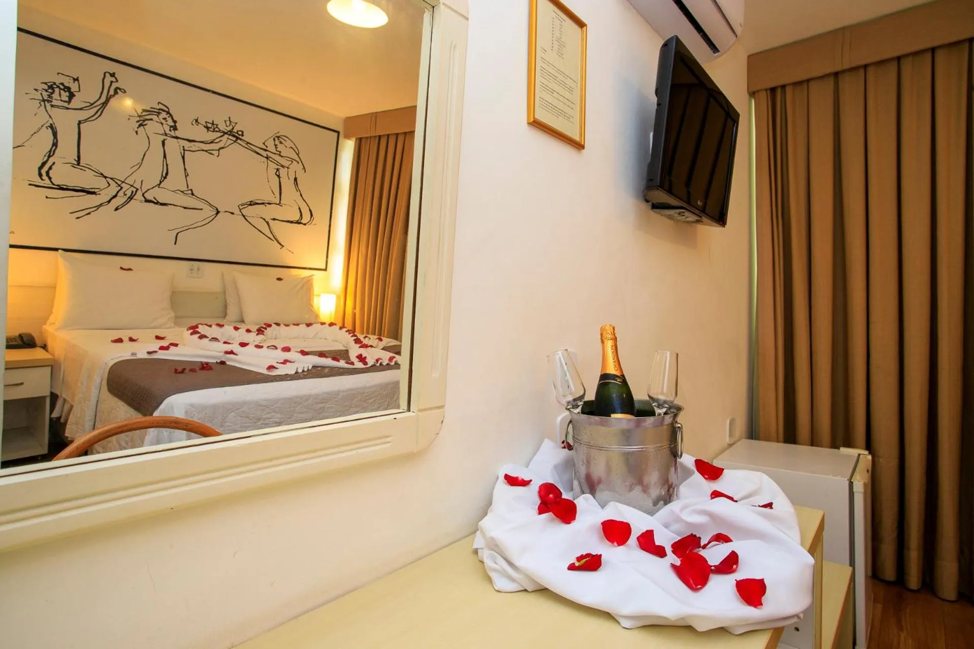 Bed in Grande Hotel de Ouro Preto - 80 ANOS