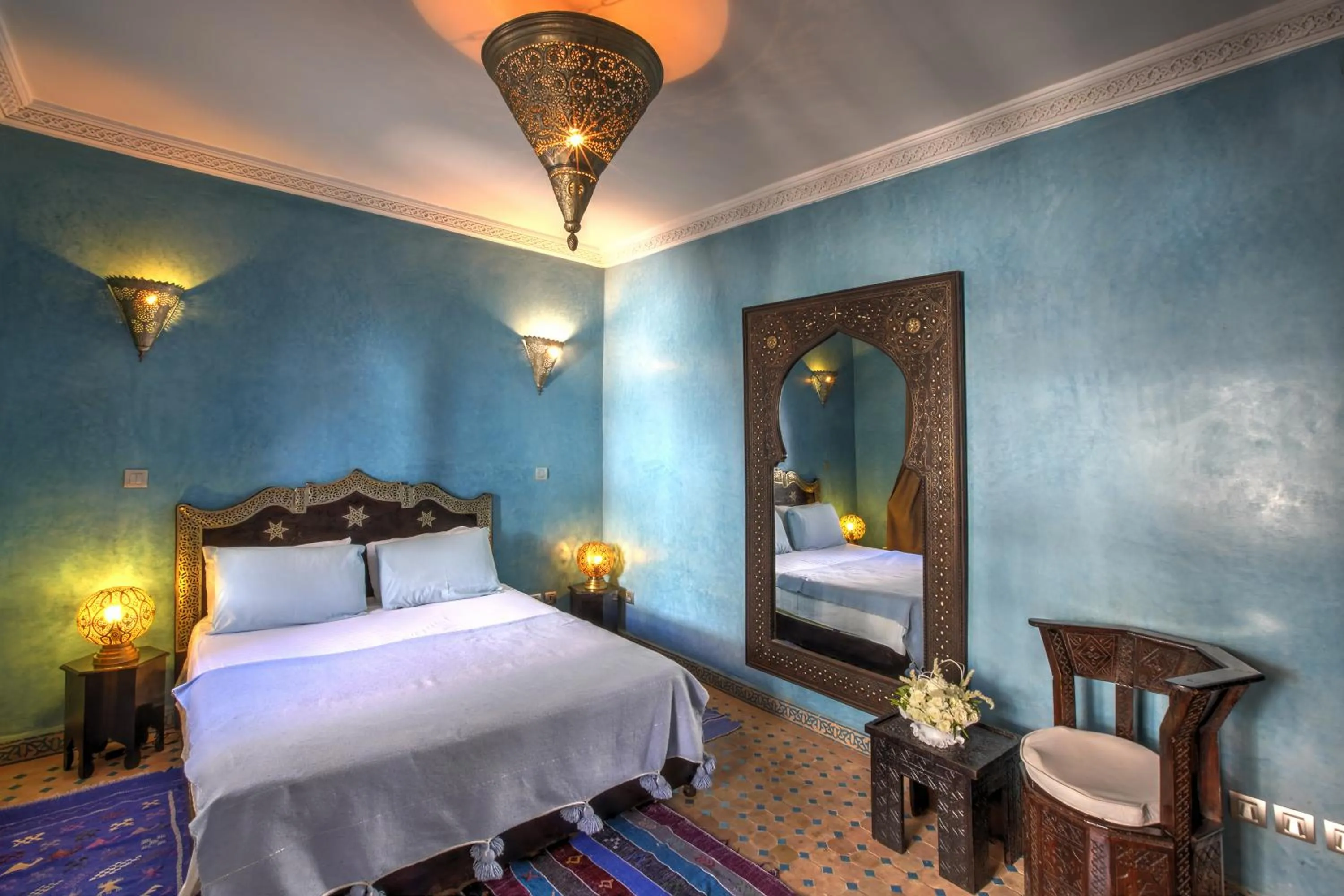 Bed in Riad Shemsi
