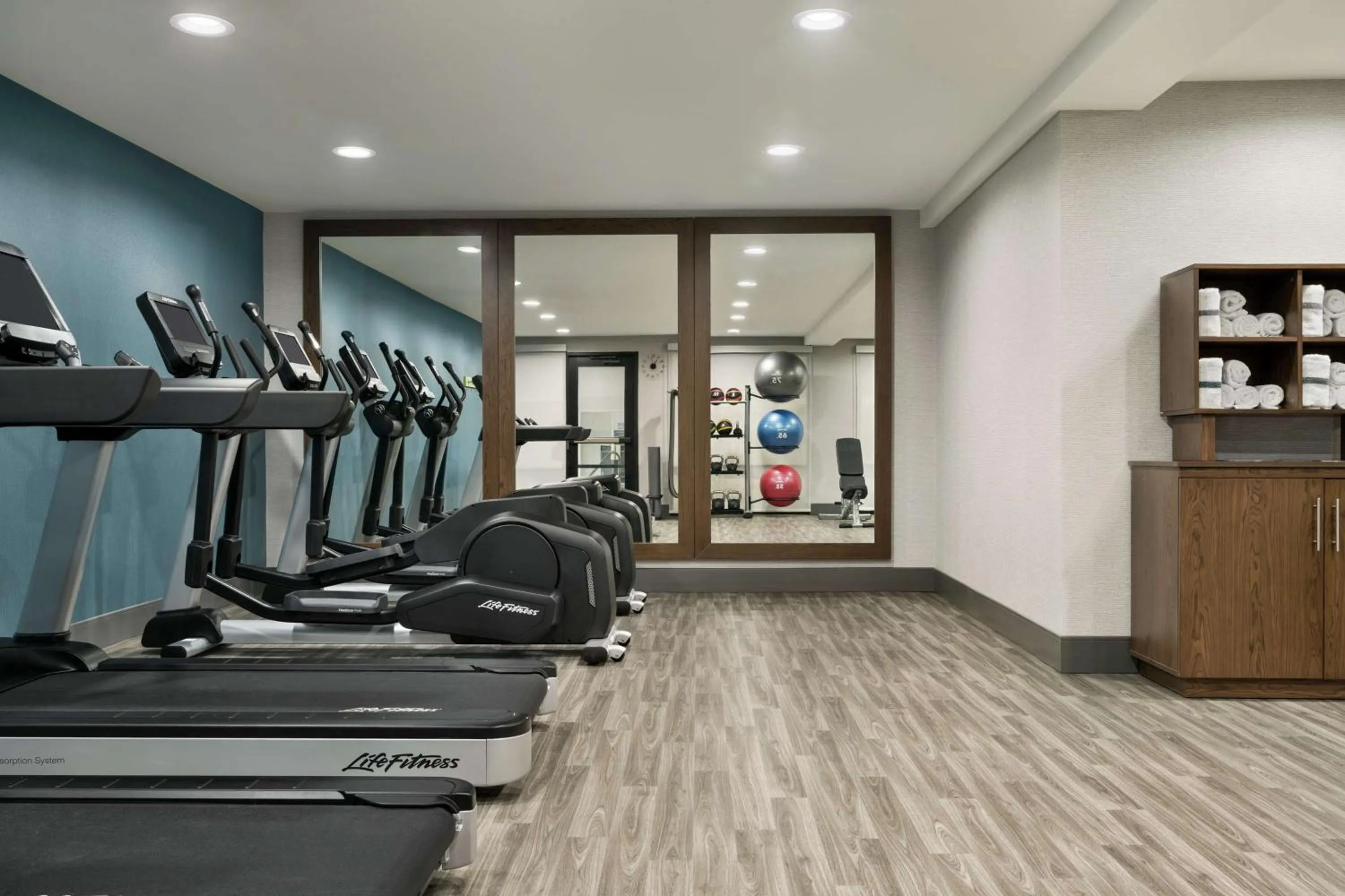 Fitness centre/facilities in Hampton Inn & Suites Tacoma/Puyallup