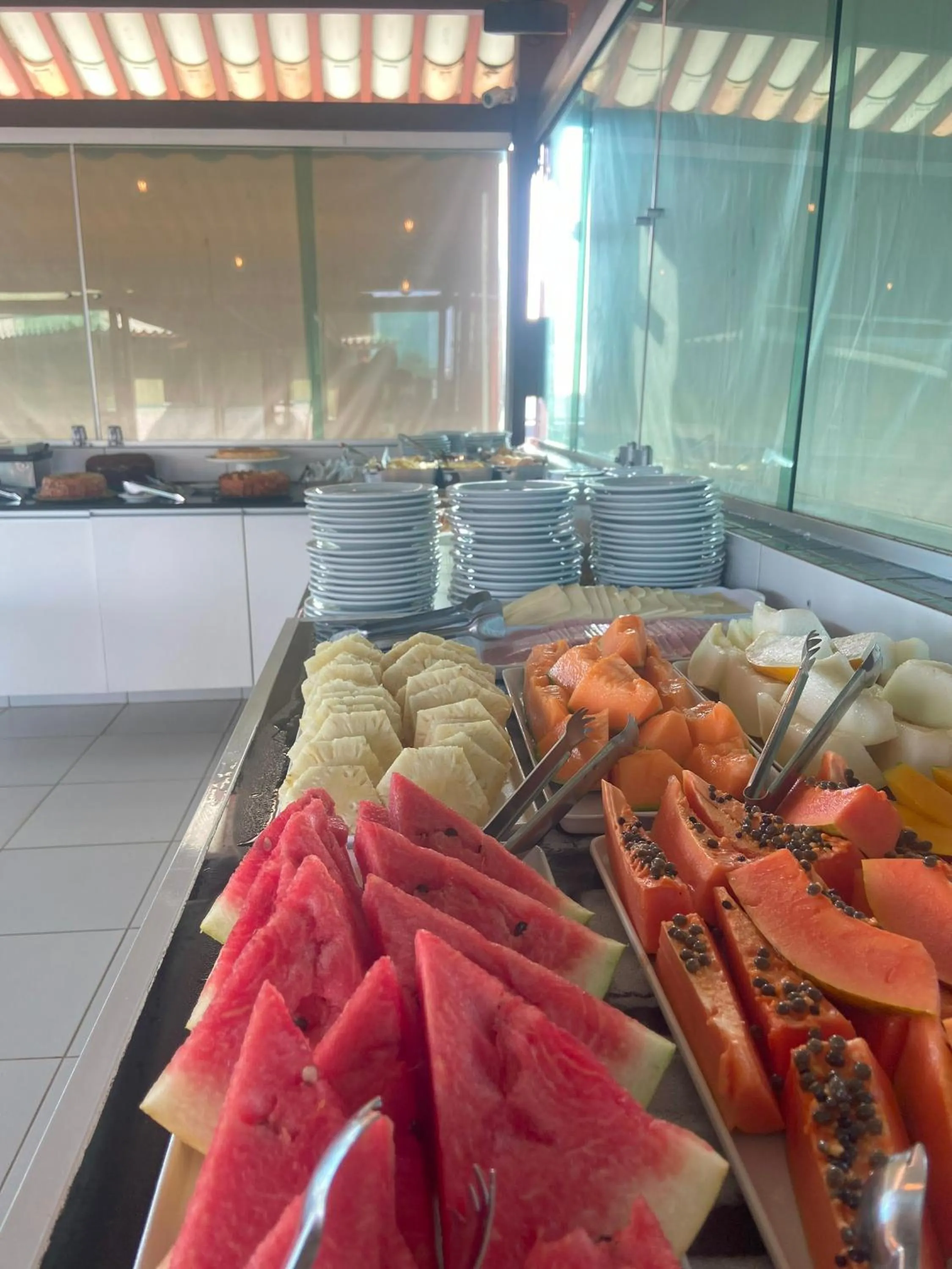 Continental breakfast in Hotel Enseada dos Corais