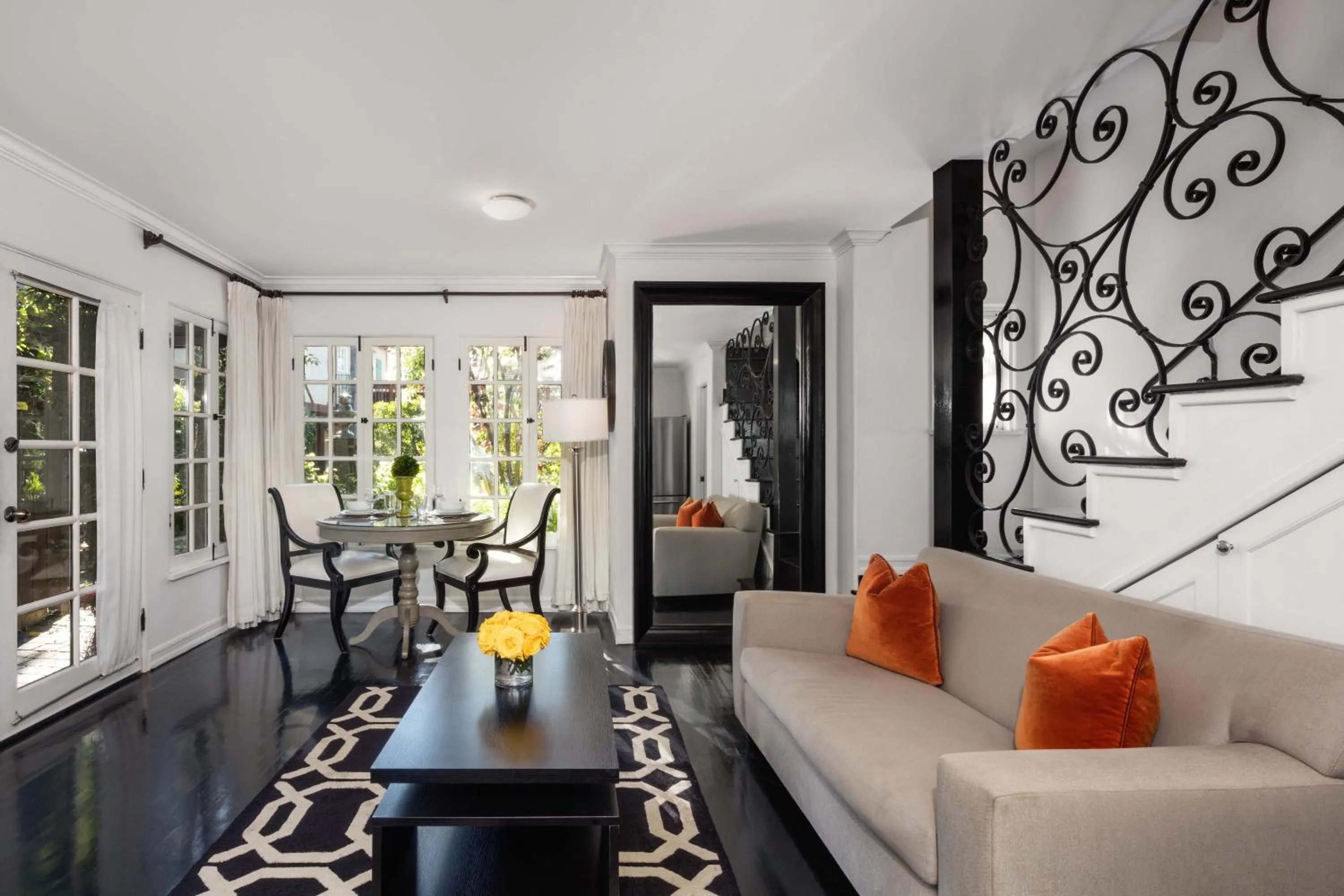 Living room in The Charlie West Hollywood