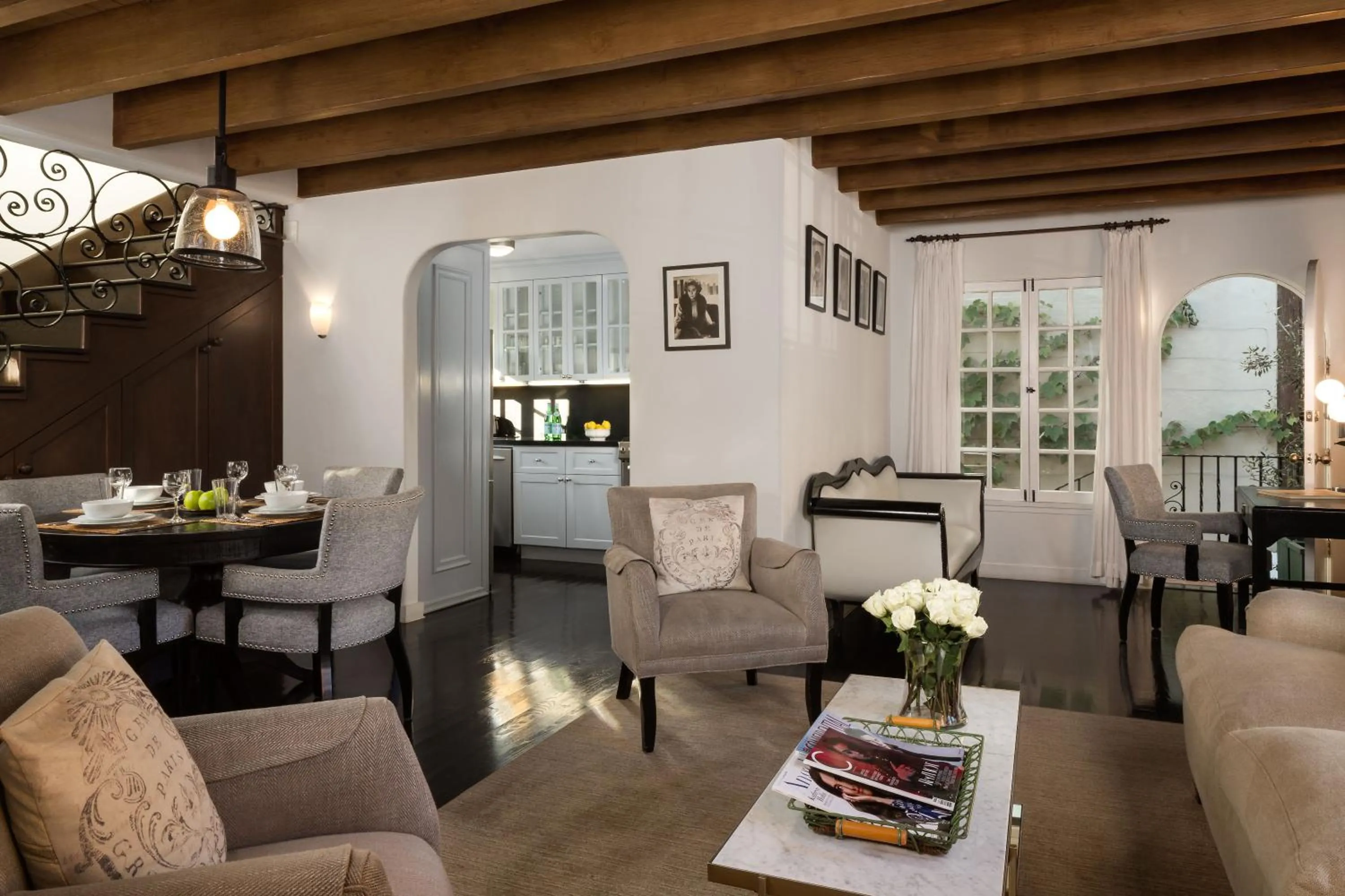 Living room in The Charlie West Hollywood