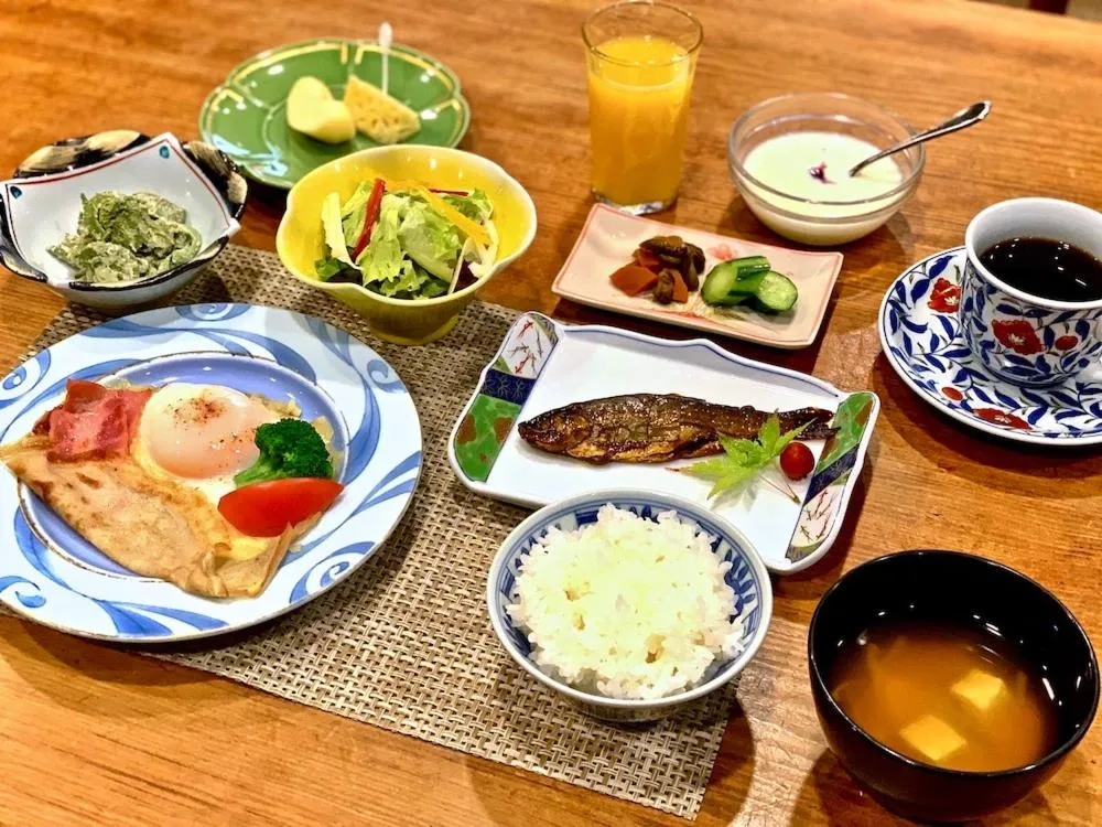 Food and drinks in Hakuba Onsen Ryokan Shirouma-so