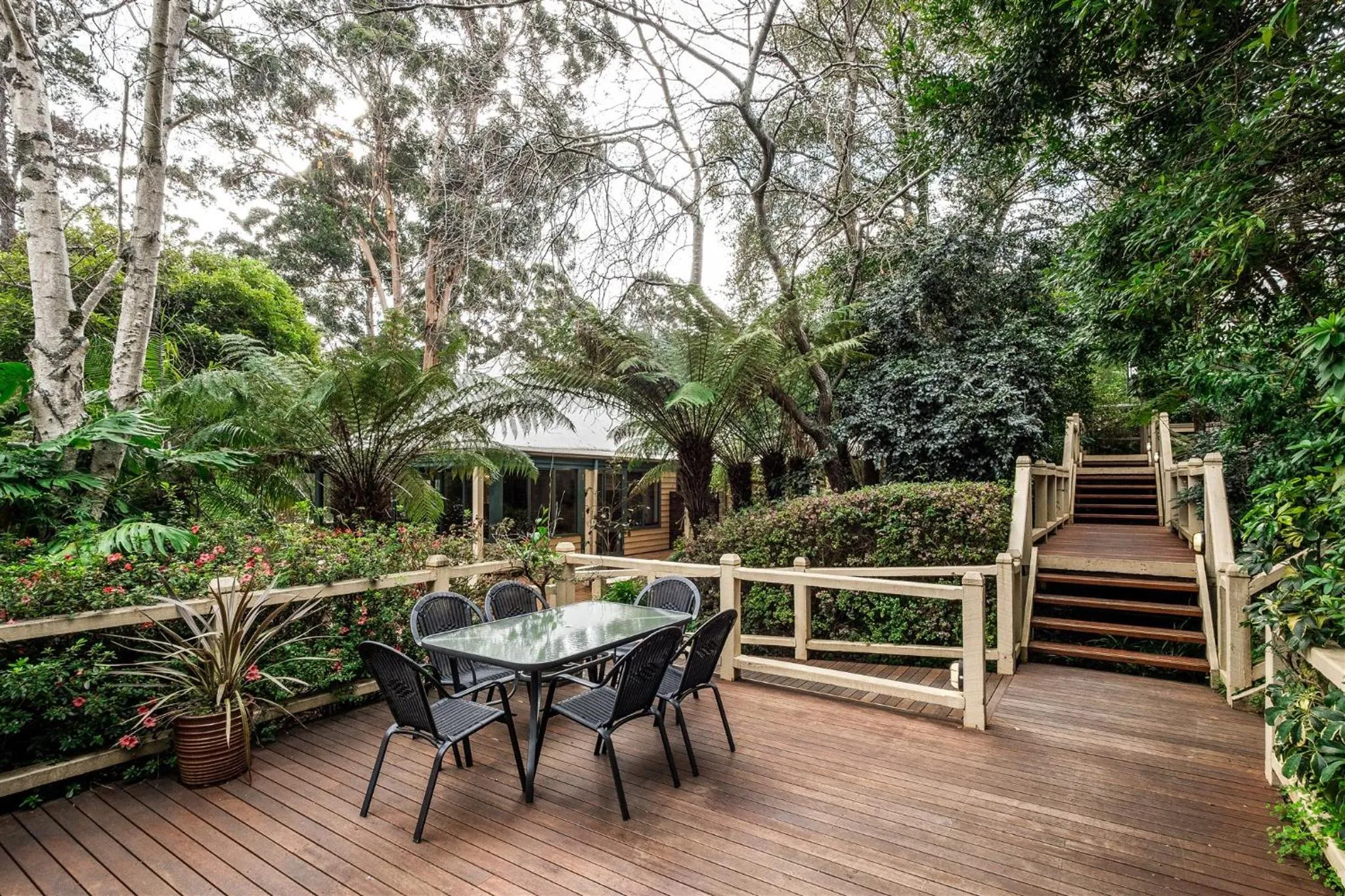 Patio in Heritage Trail Lodge