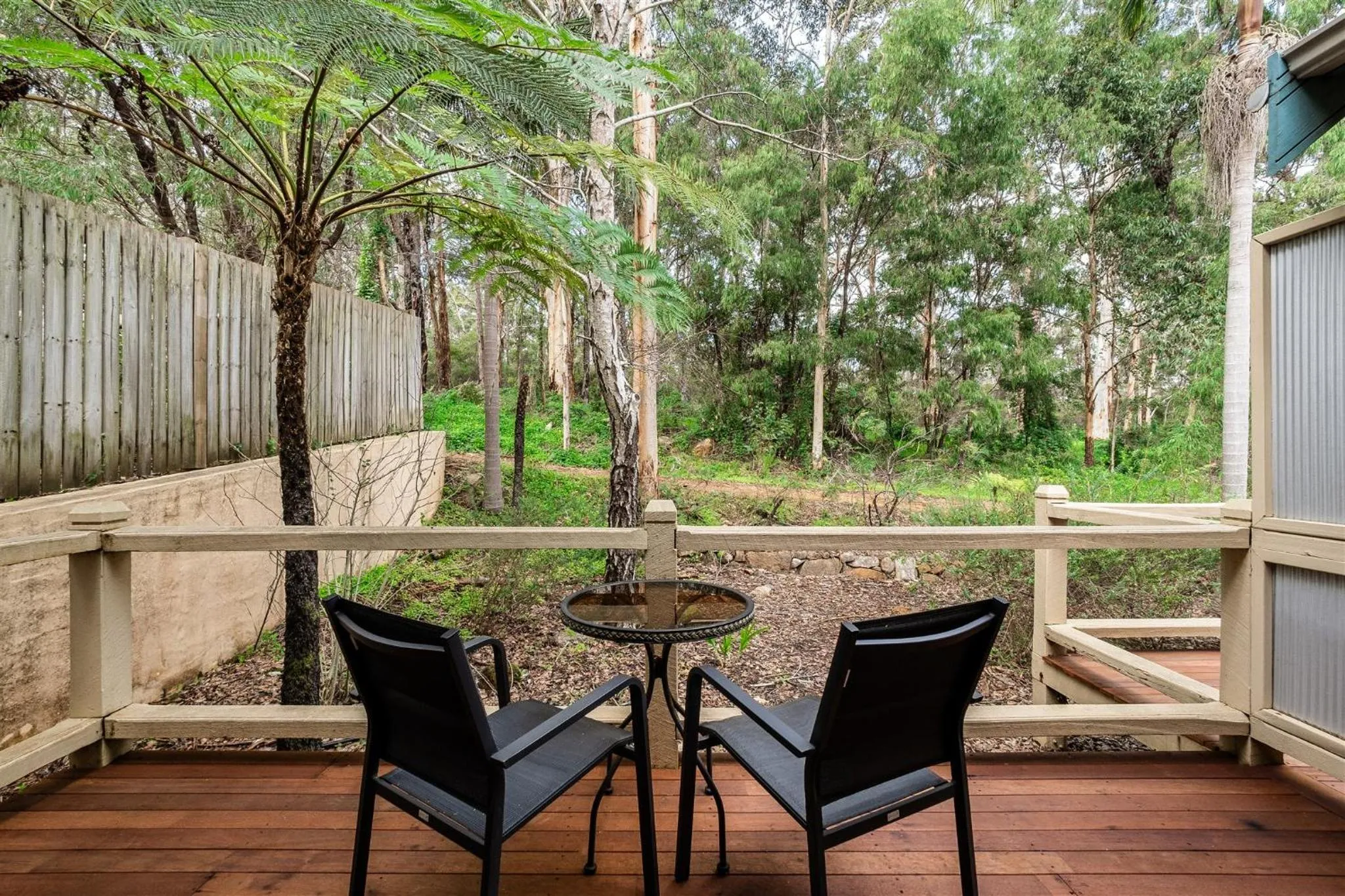 Patio in Heritage Trail Lodge