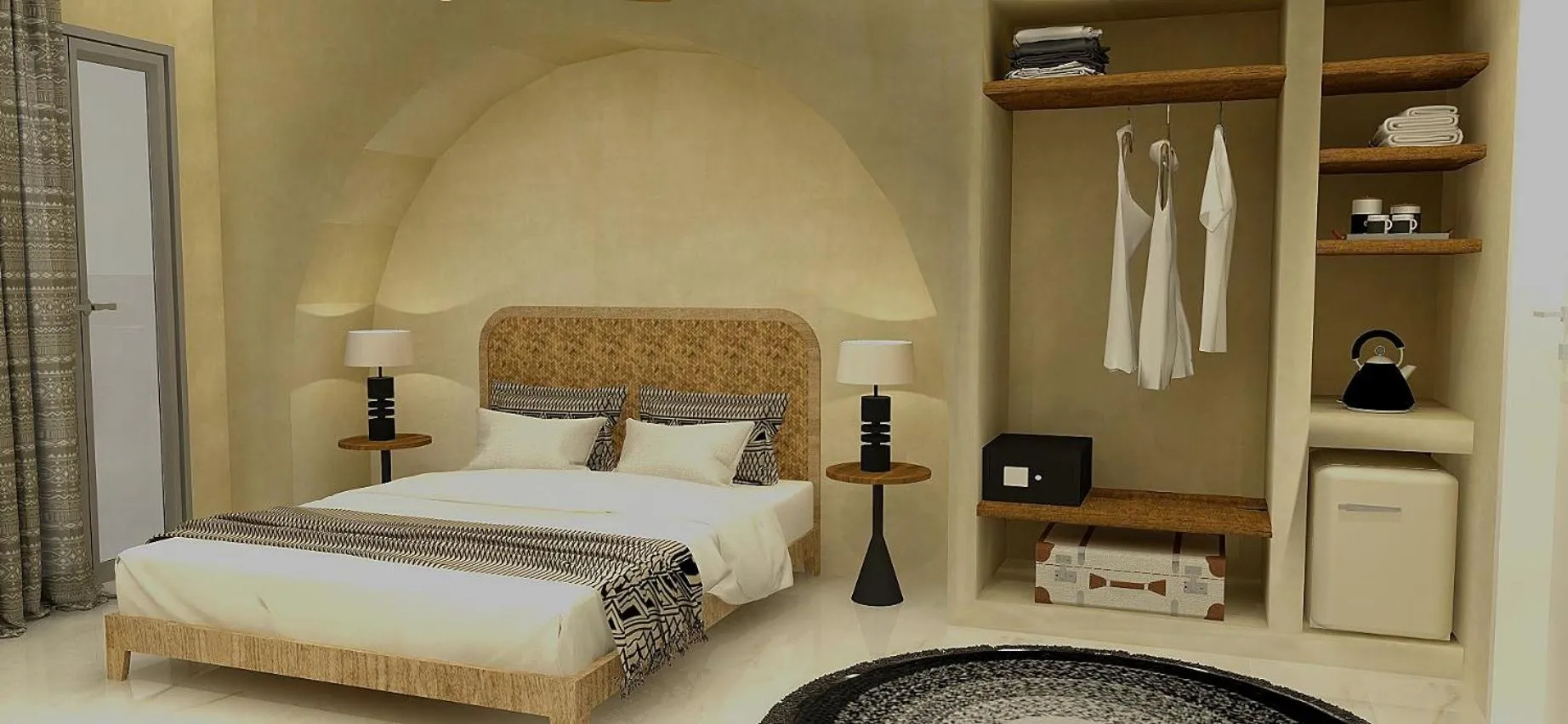 Bed in The Artemis Hotel