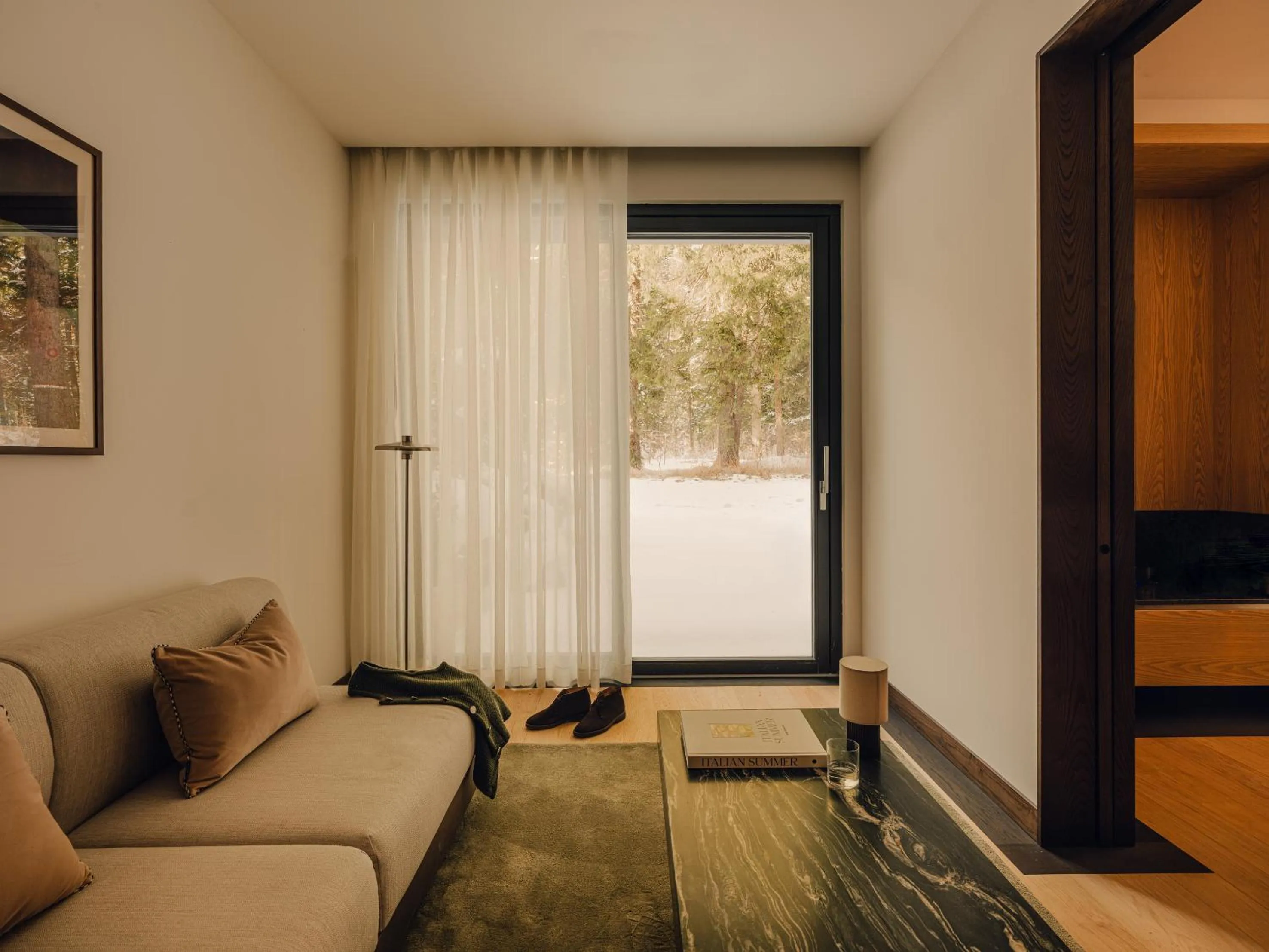 Seating area in Aethos Hotel Monterosa