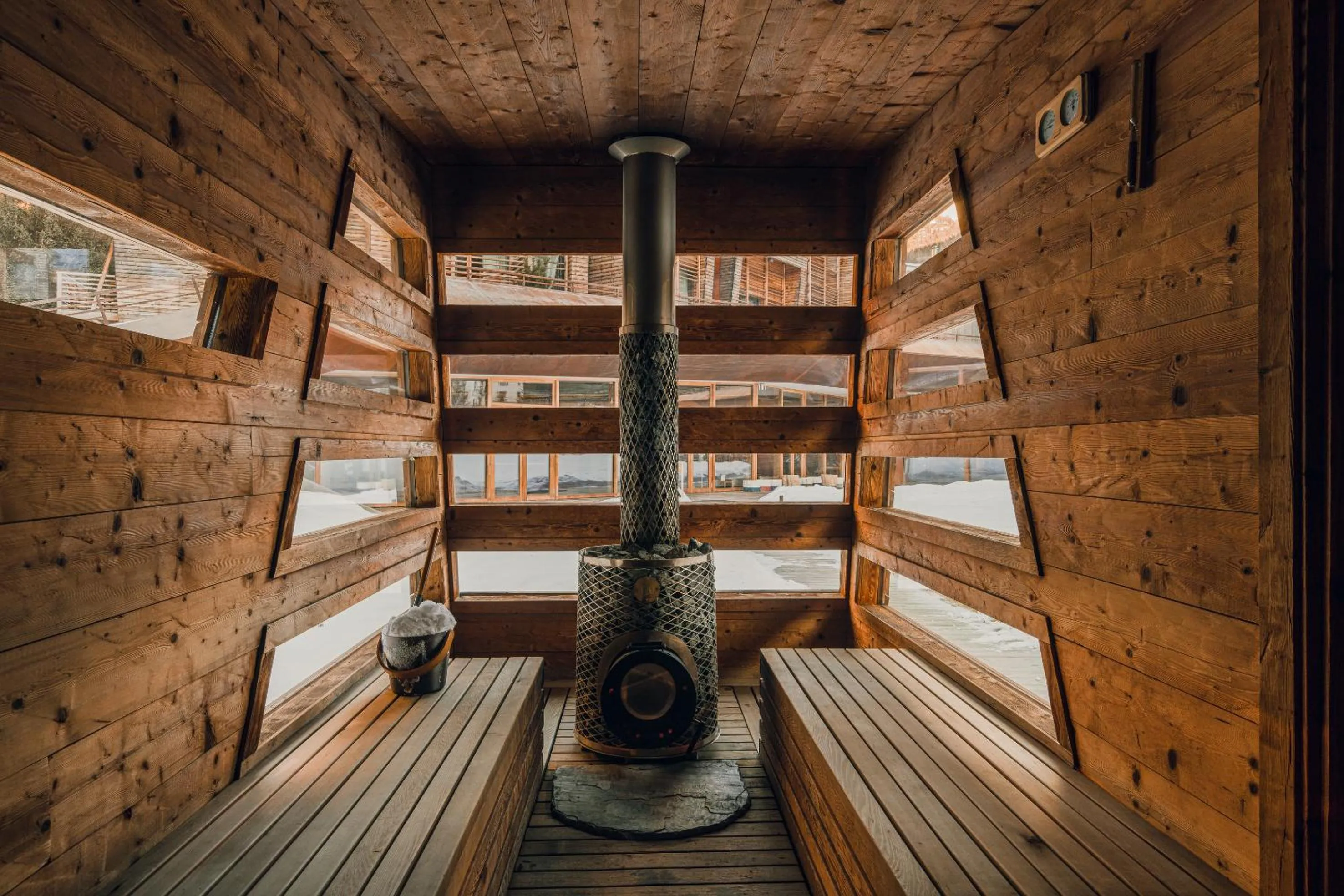 Sauna in Aethos Hotel Monterosa