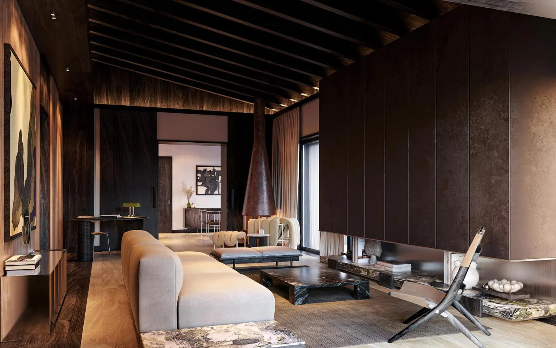 Living room in Aethos Hotel Monterosa