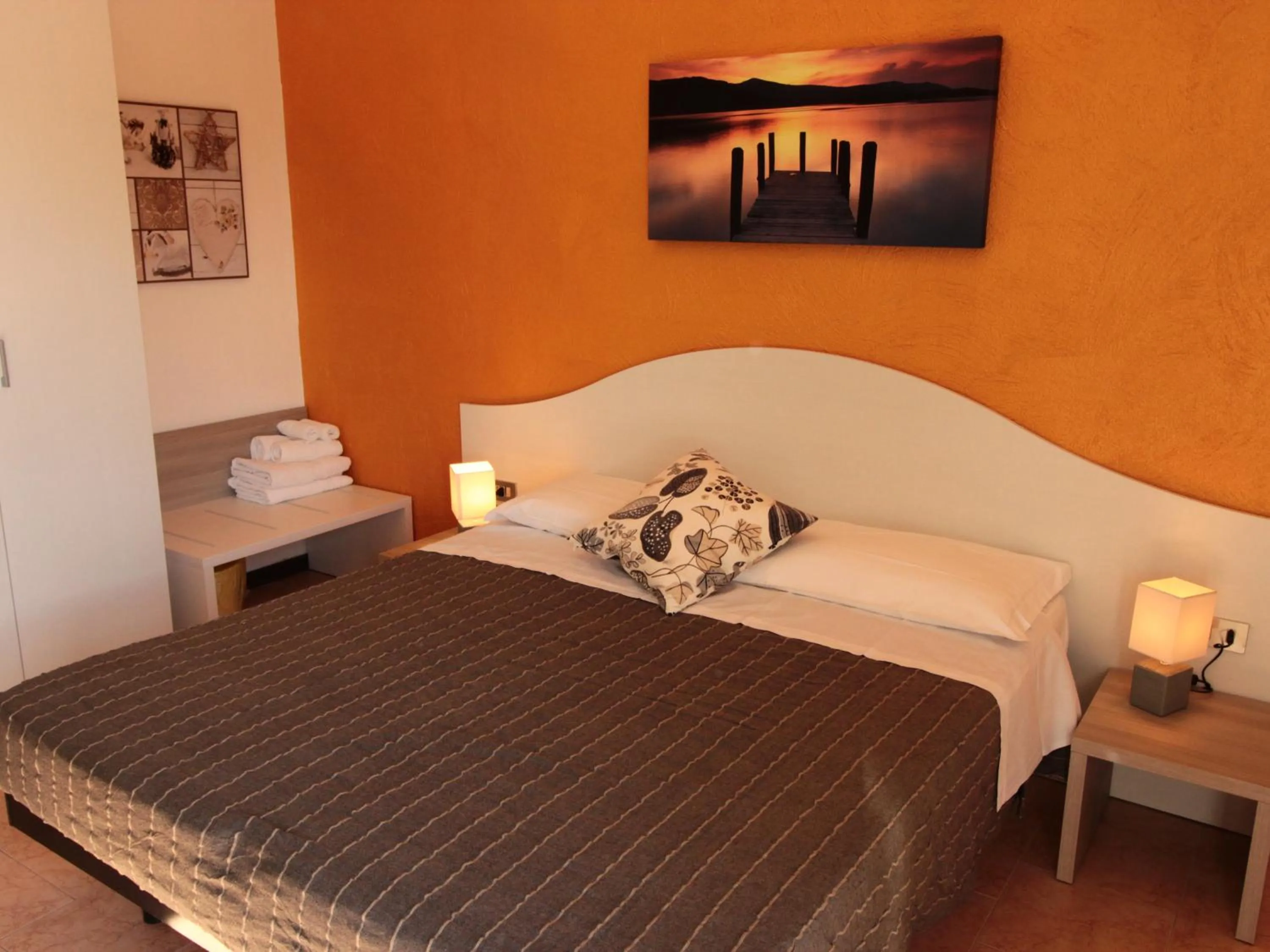 Bed in Hotel Nuova Graziosa