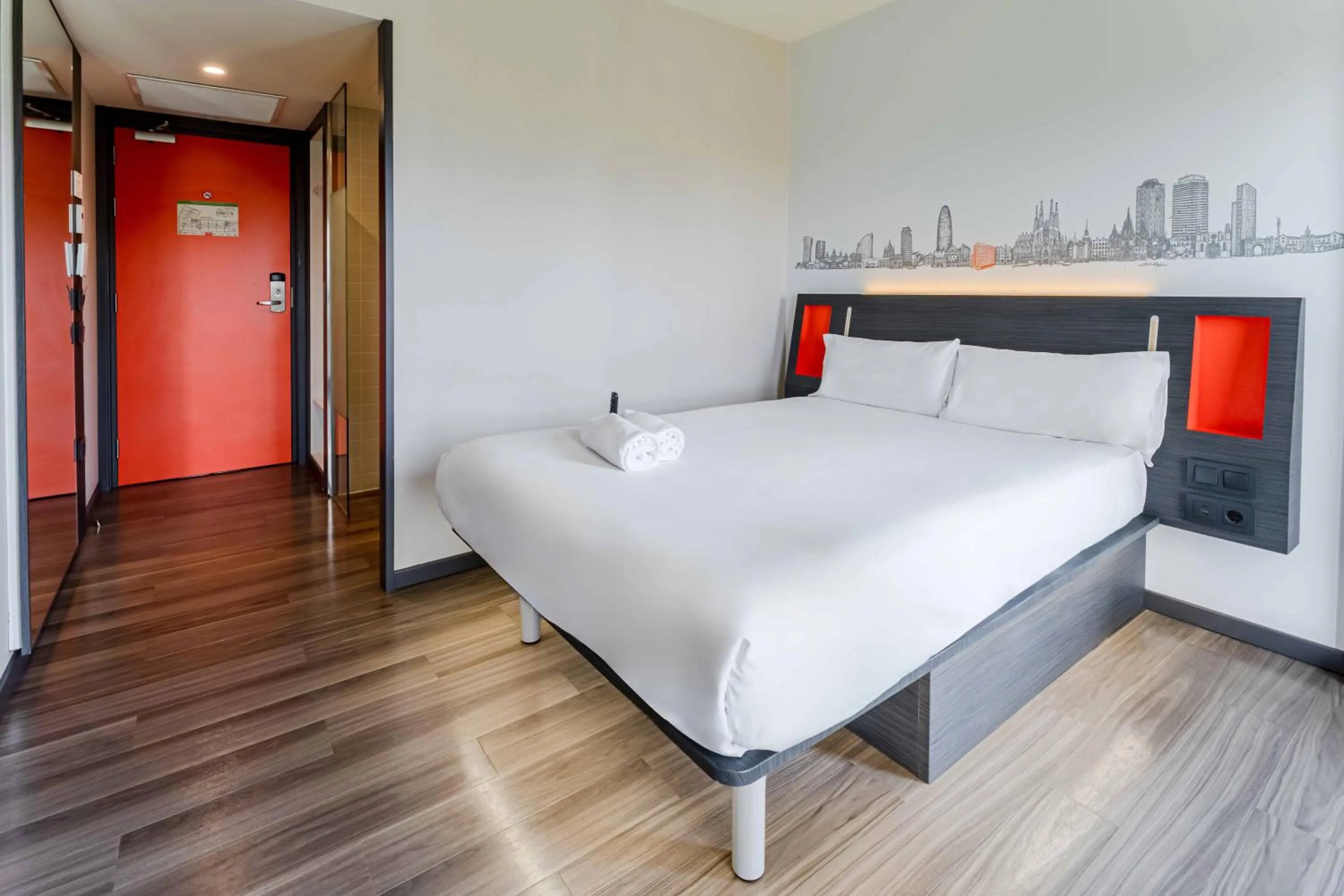 Bed in easyHotel Barcelona Fira