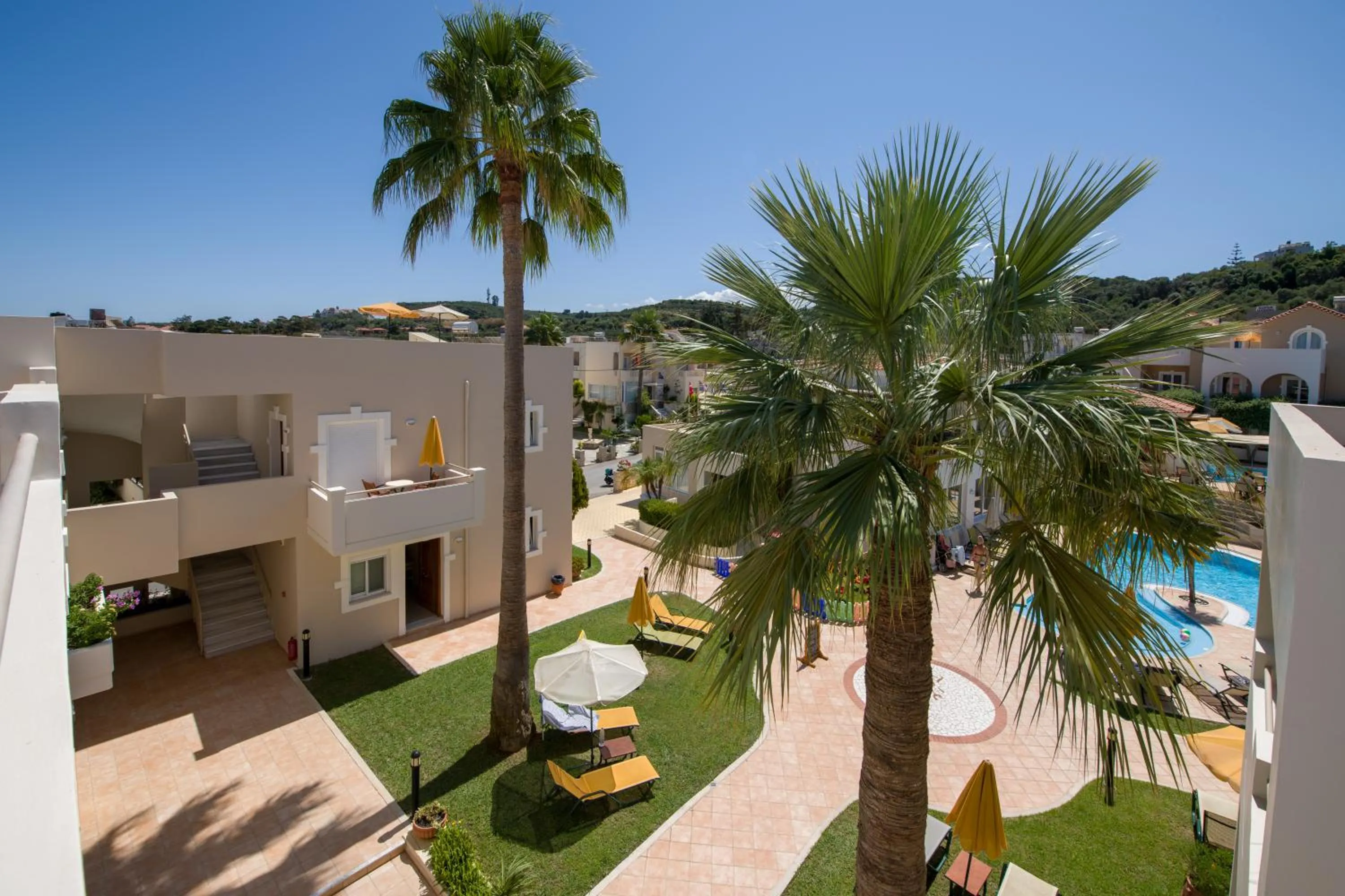 Garden view in Toxo Hotel