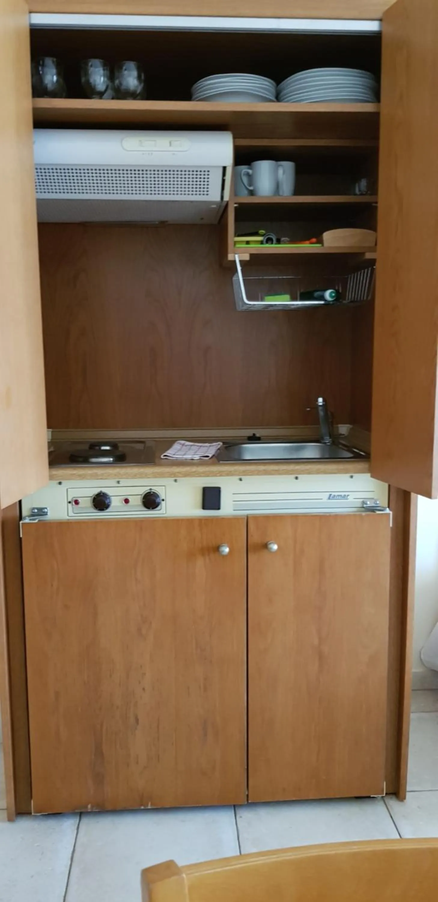 Kitchen or kitchenette in Toxo Hotel