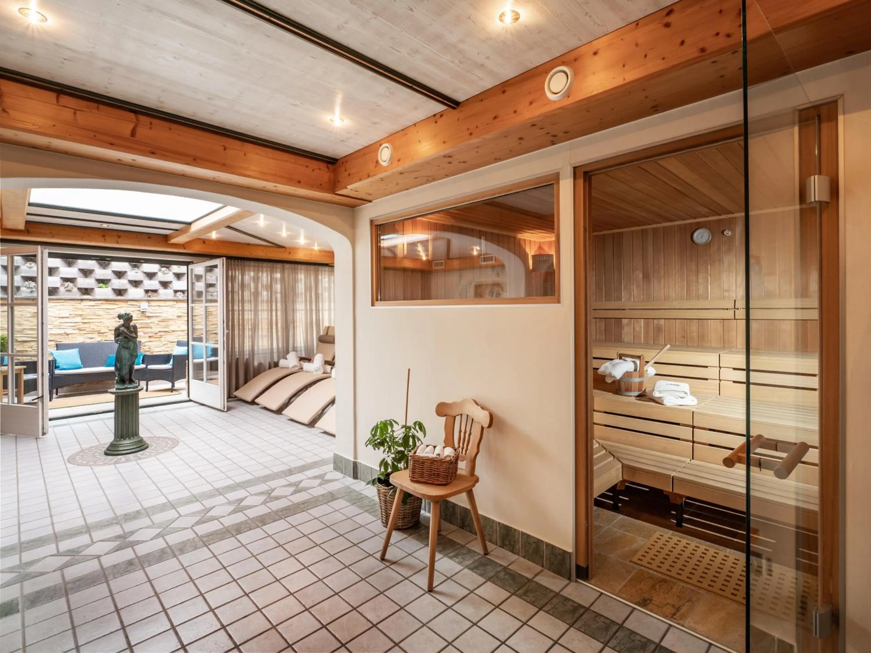 Sauna in Alpen Glück Hotel Villa Lisa garni