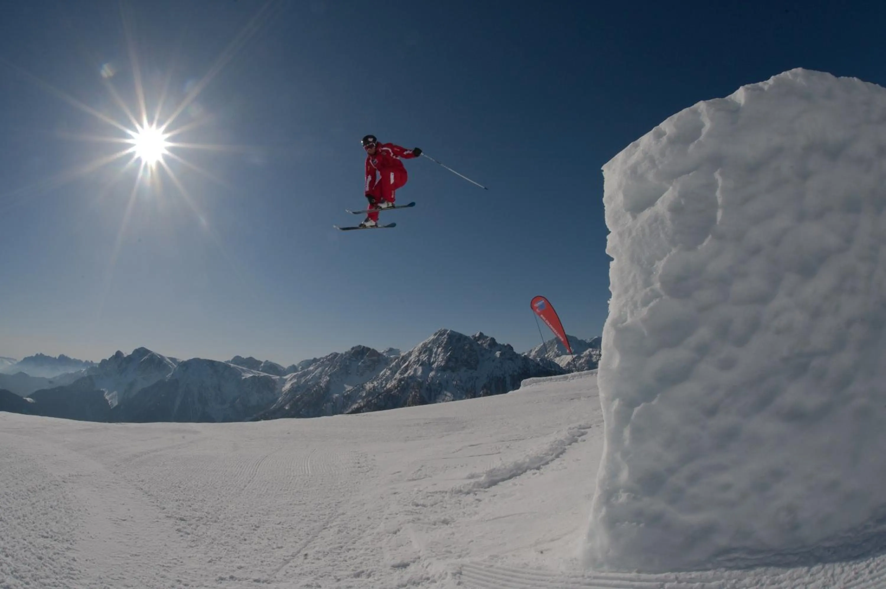 Skiing in Hotel Kristall