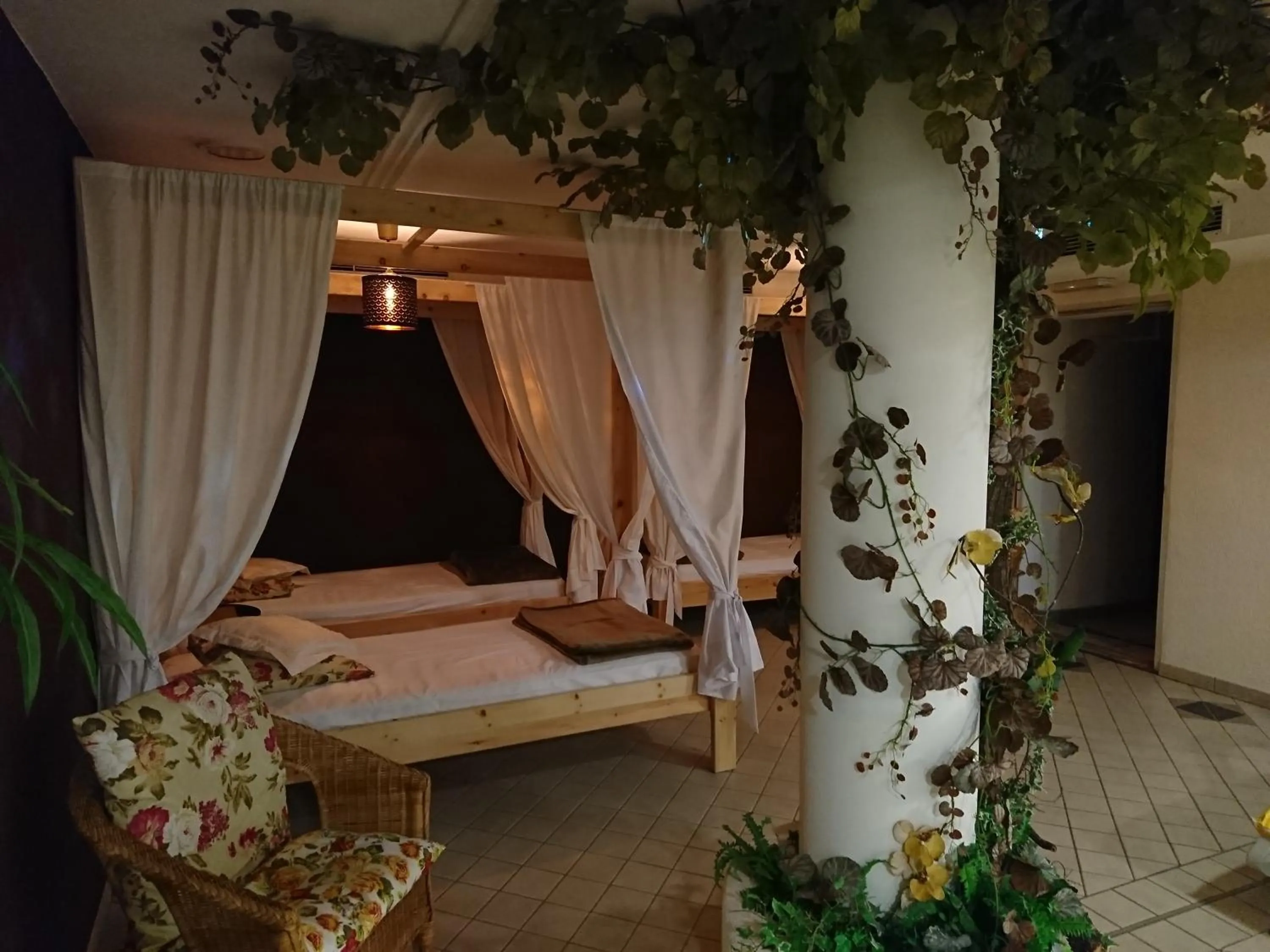 Sauna, Bed in Hotel Kristall