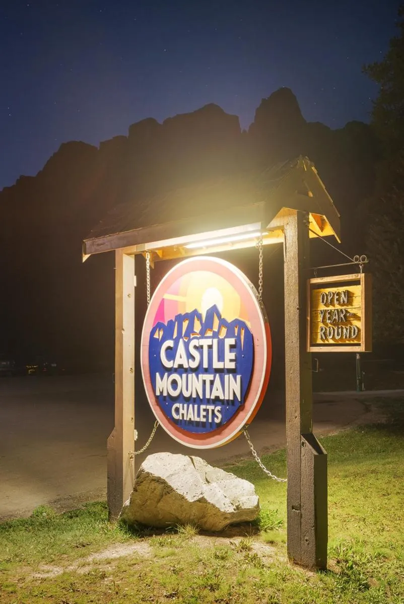 Property logo or sign in Castle Mountain Chalets