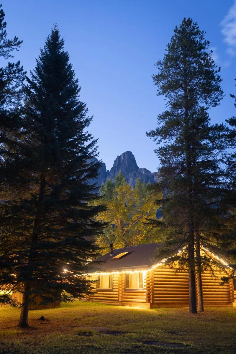 Night in Castle Mountain Chalets