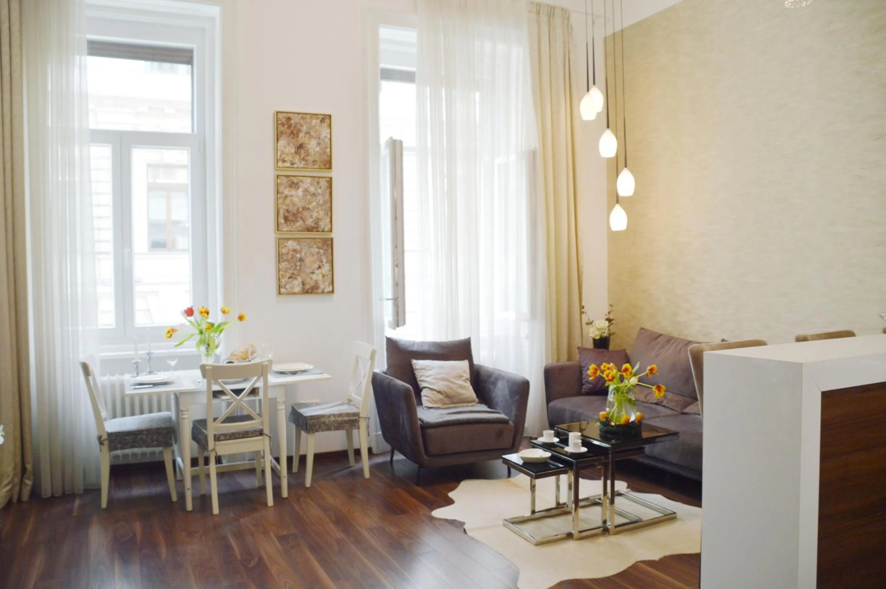 Living room in Cozy App heart Budapest