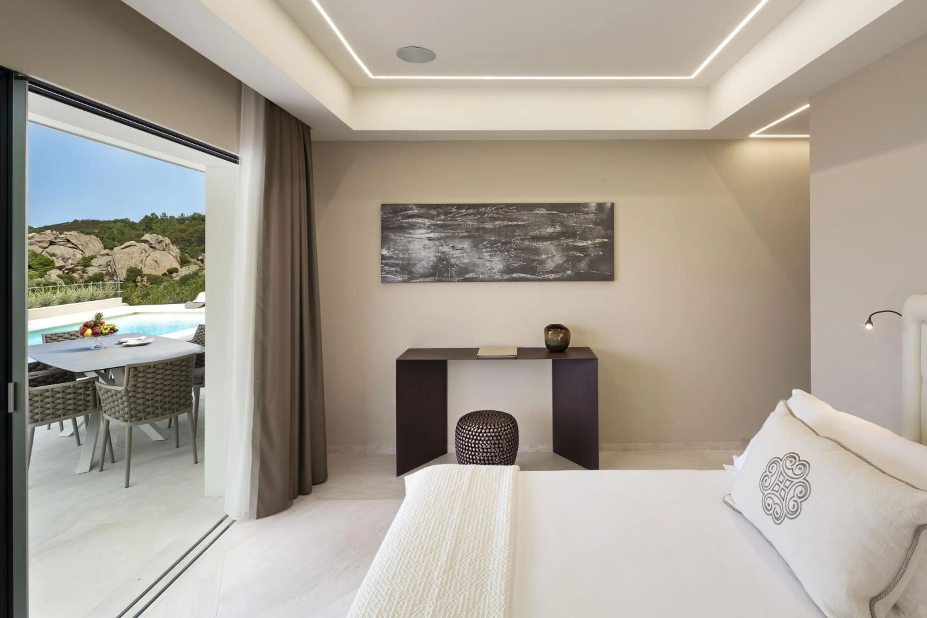 Bedroom, Bed in Hotel Li Finistreddi