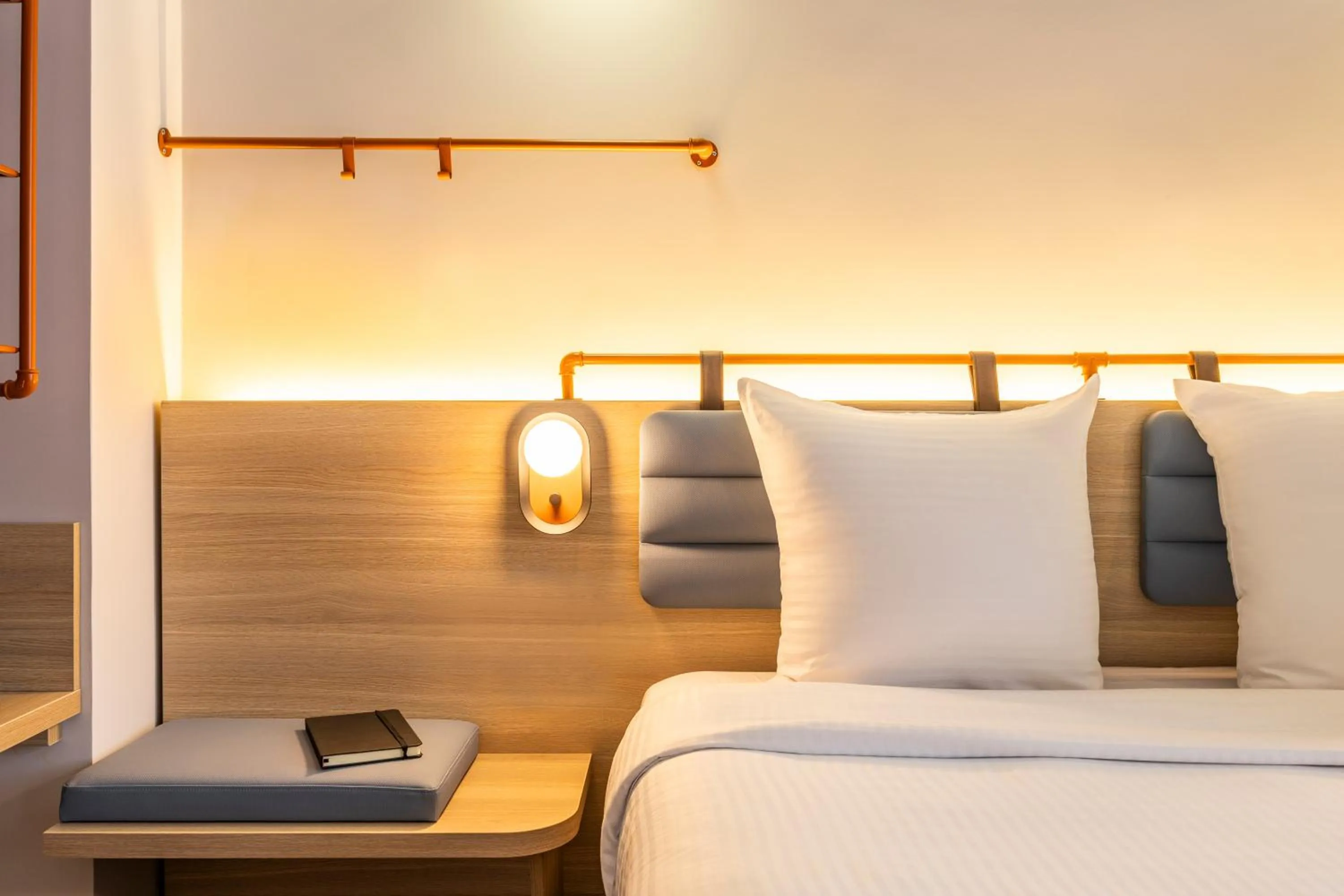 Bed in Hotel Siru Brussels