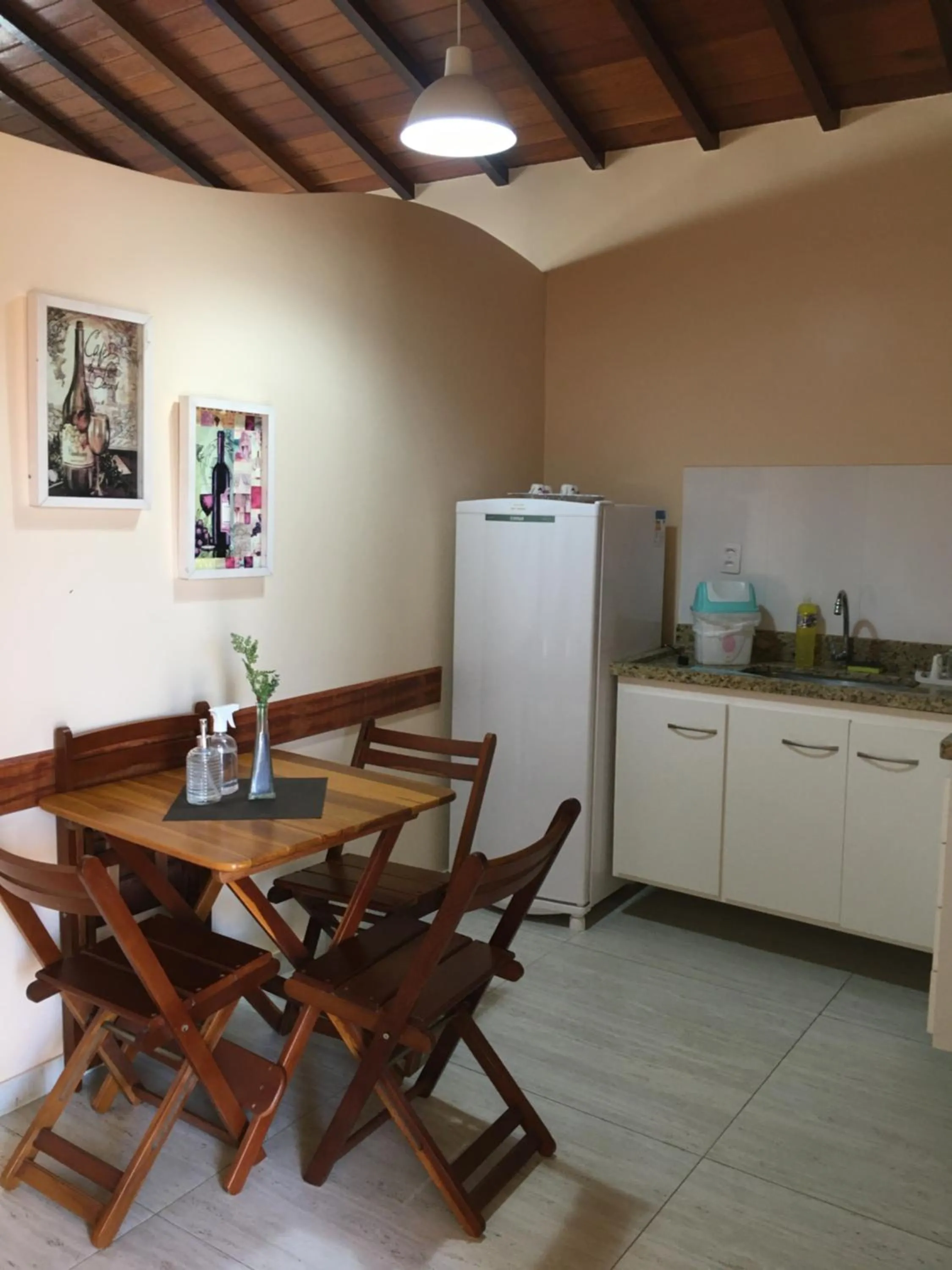 Kitchen or kitchenette in Apartamento no Centro Búzios