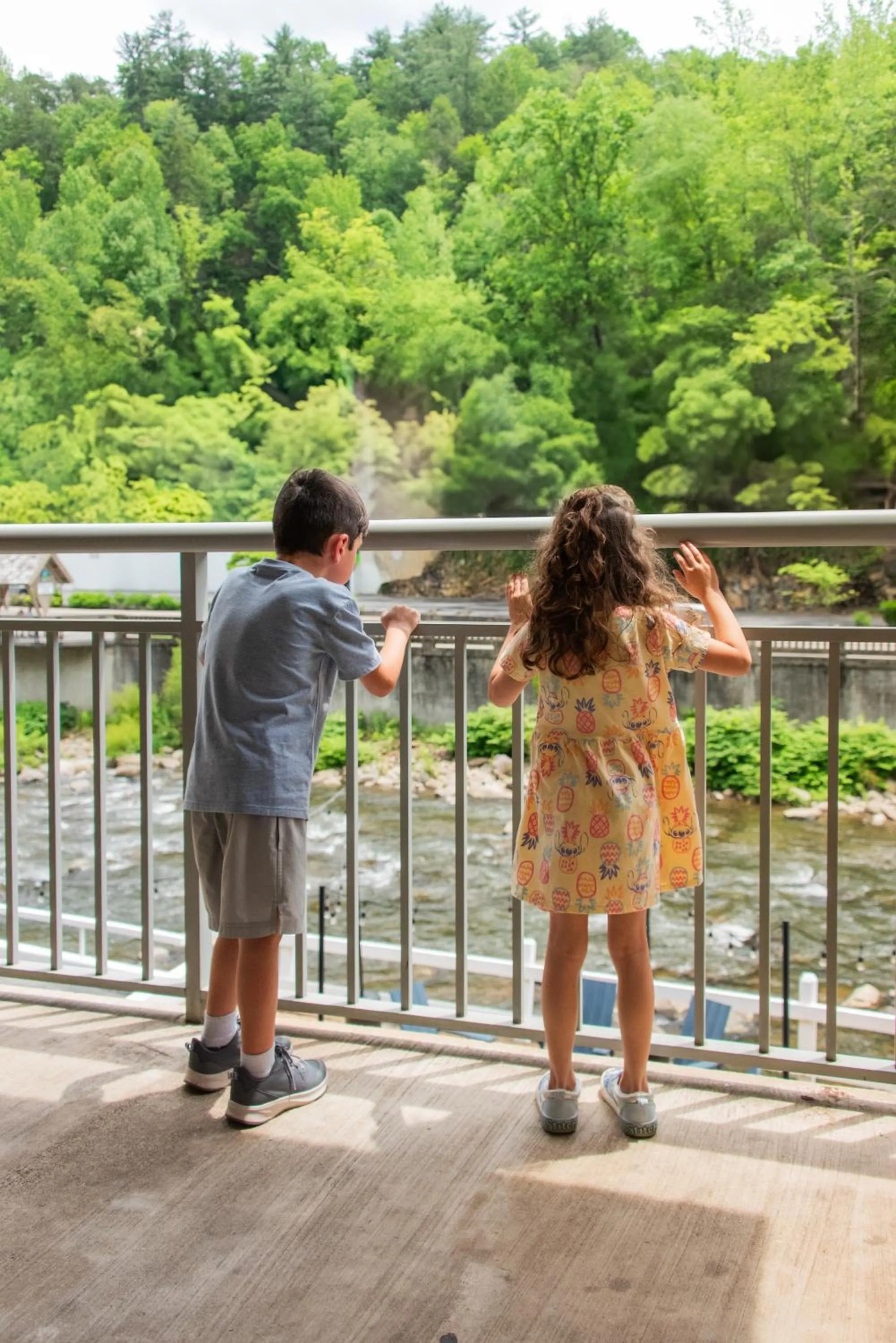 Patio in Gatlinburg River Inn