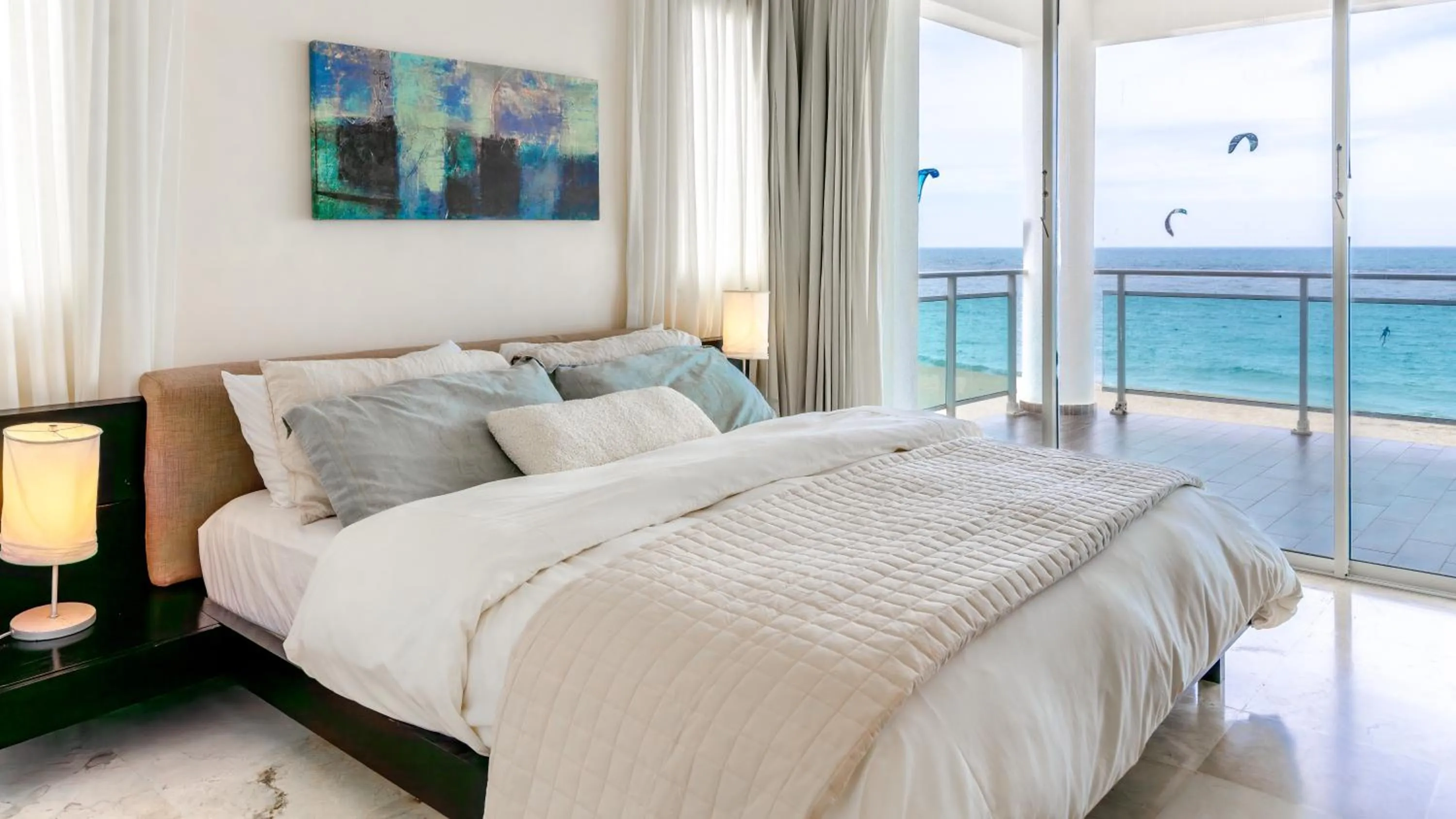Bed in Watermark Luxury Oceanfront Residences