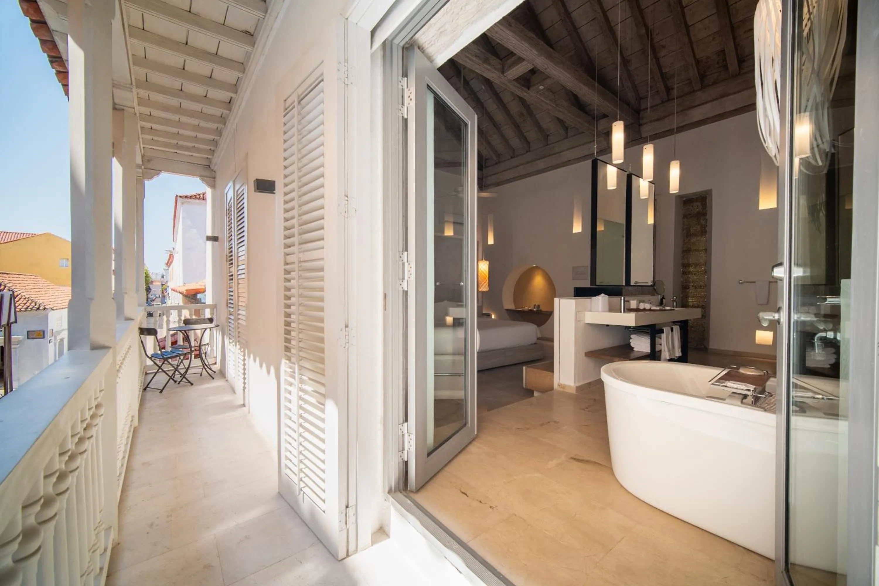 Bathroom in Nacar Hotel Cartagena, Curio Collection by Hilton