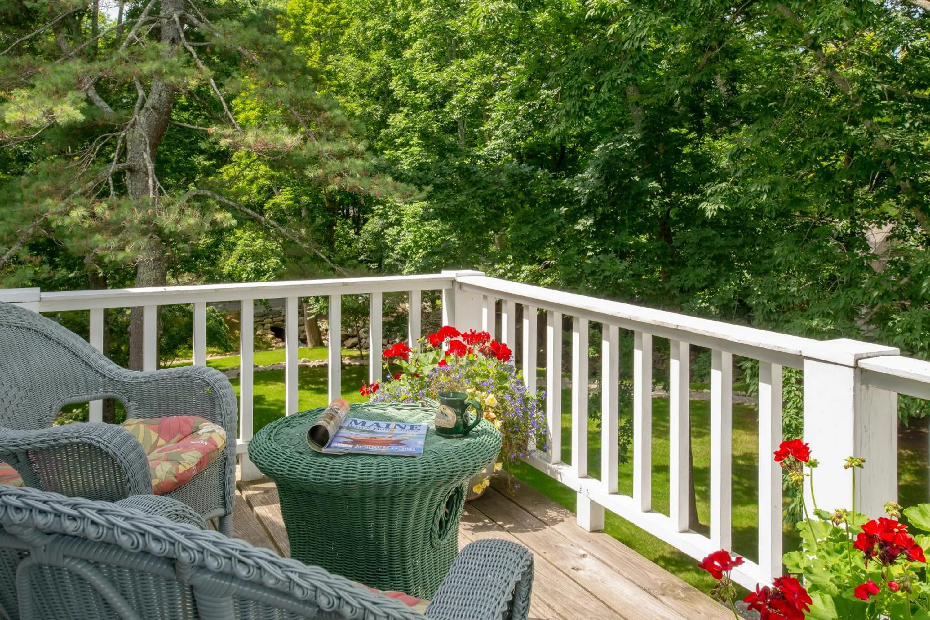 Garden view in Camden Maine Stay Inn