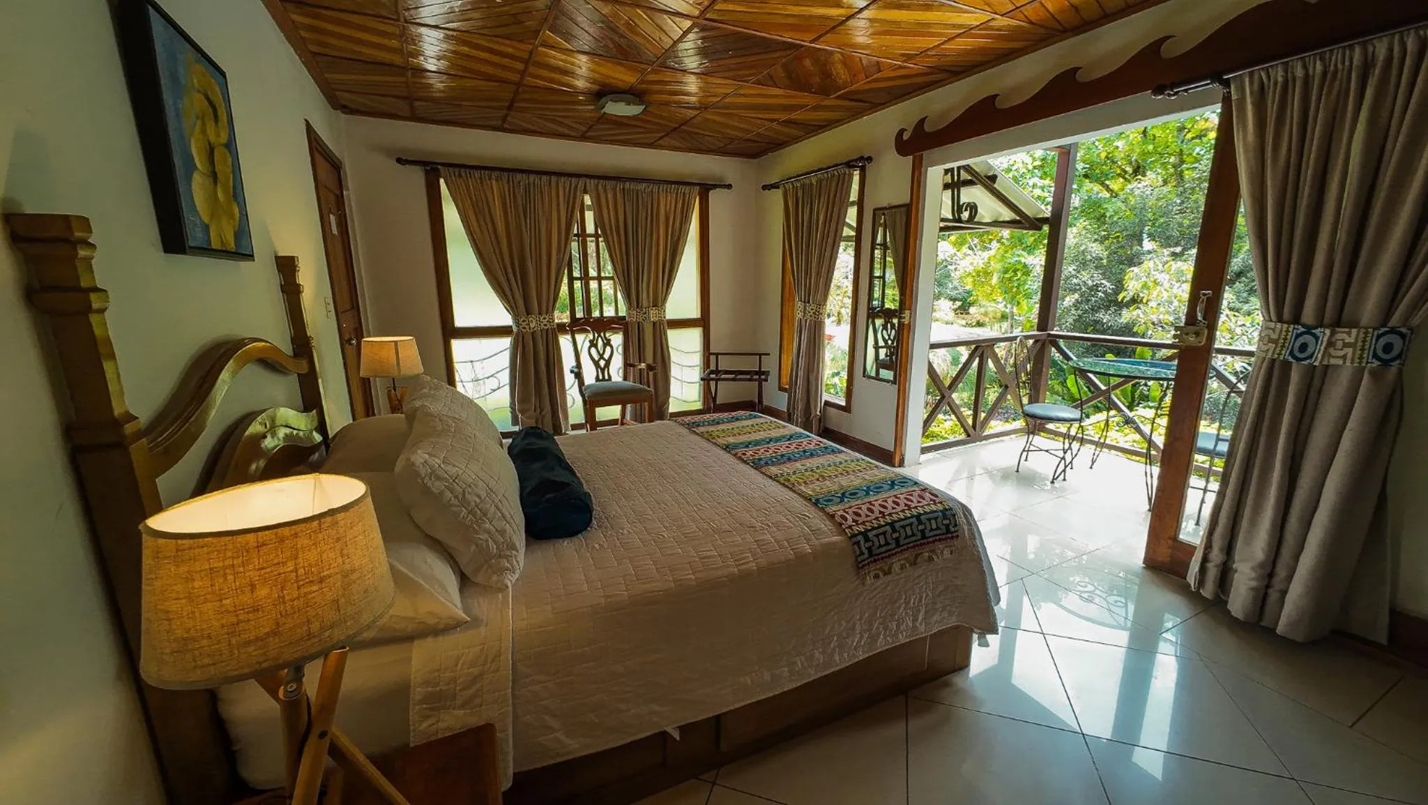 Bed in Hotel Dos Rios