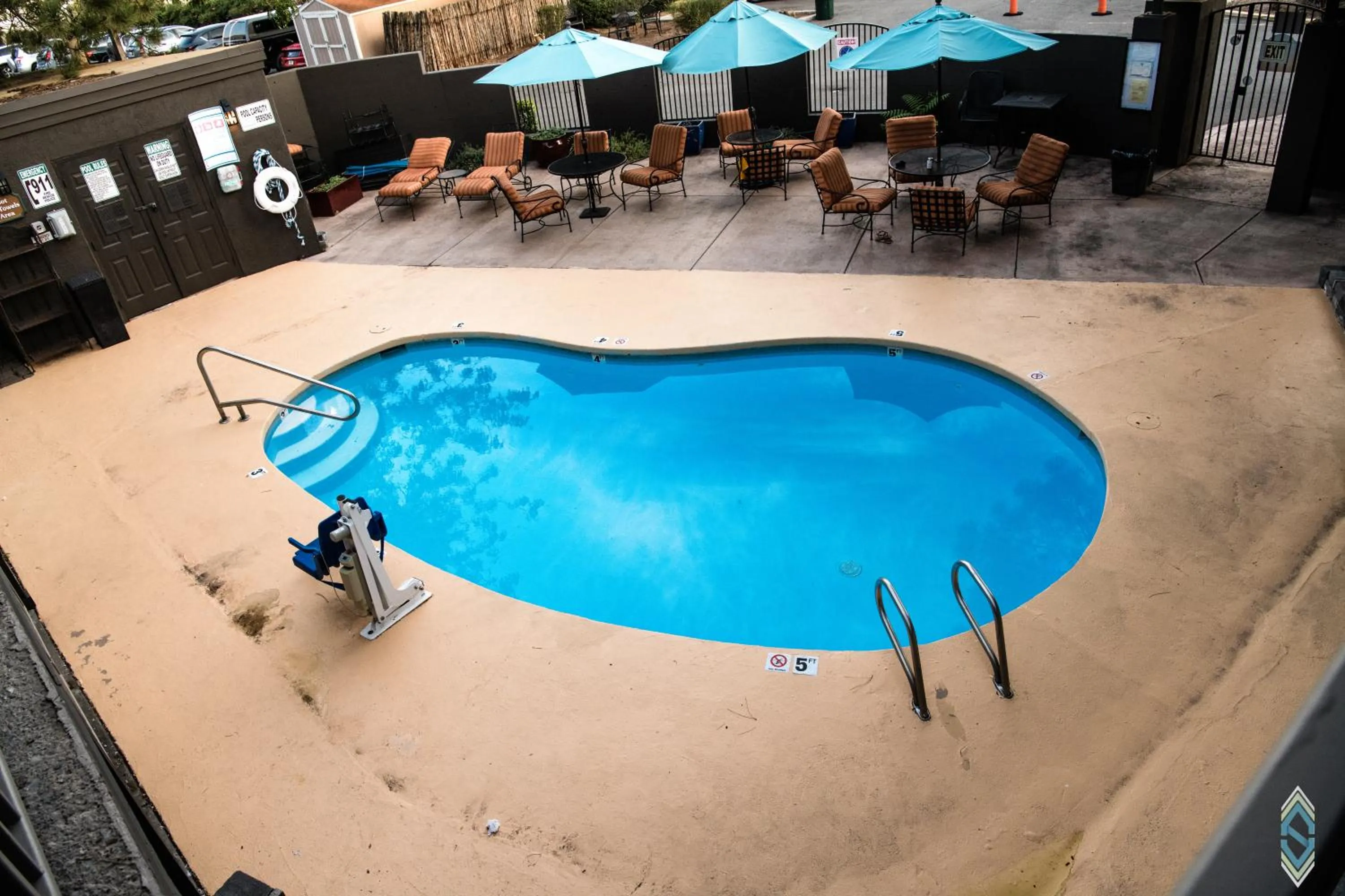 Swimming pool in The Sage Hotel