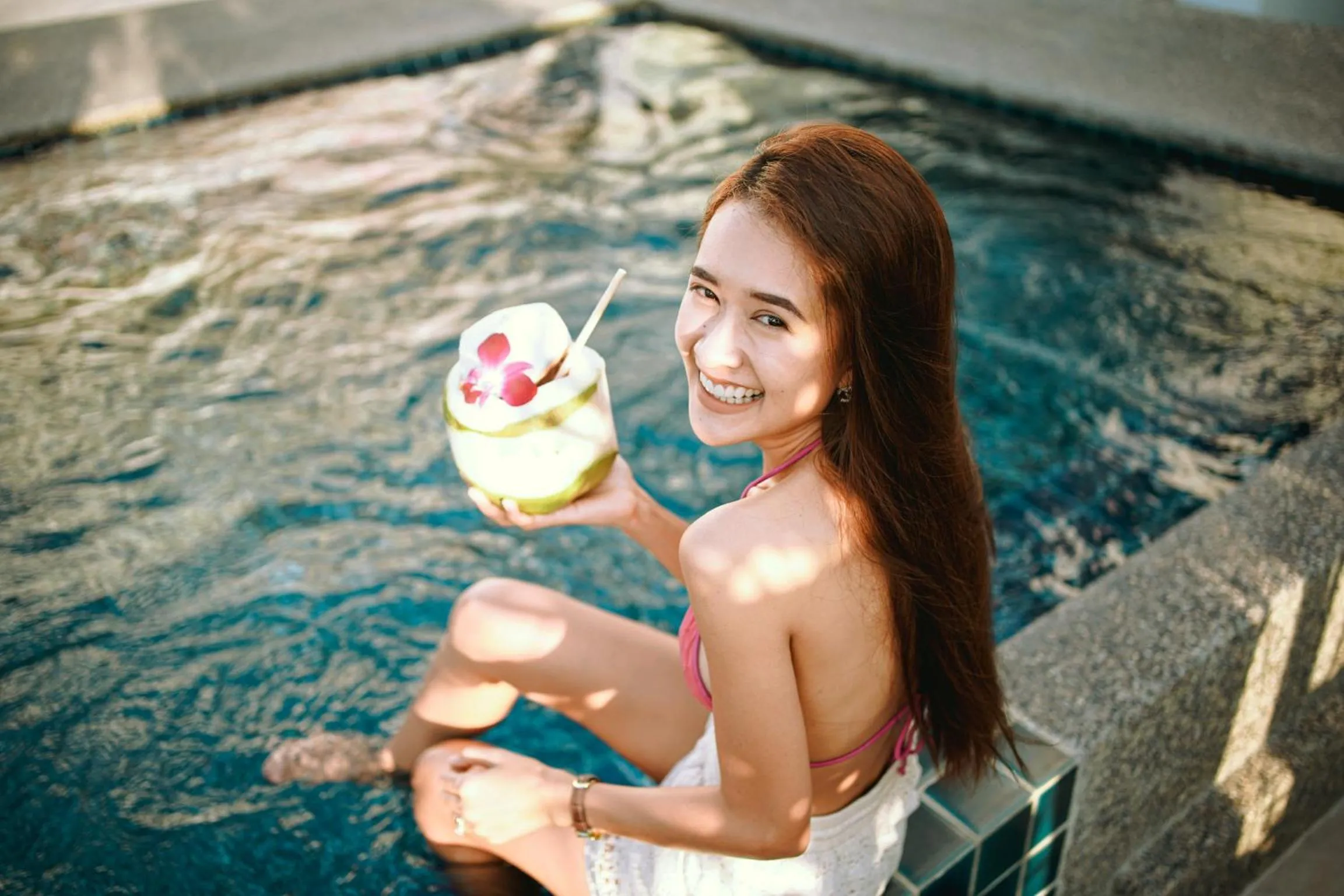 Swimming pool in The Front Hotel and Apartments