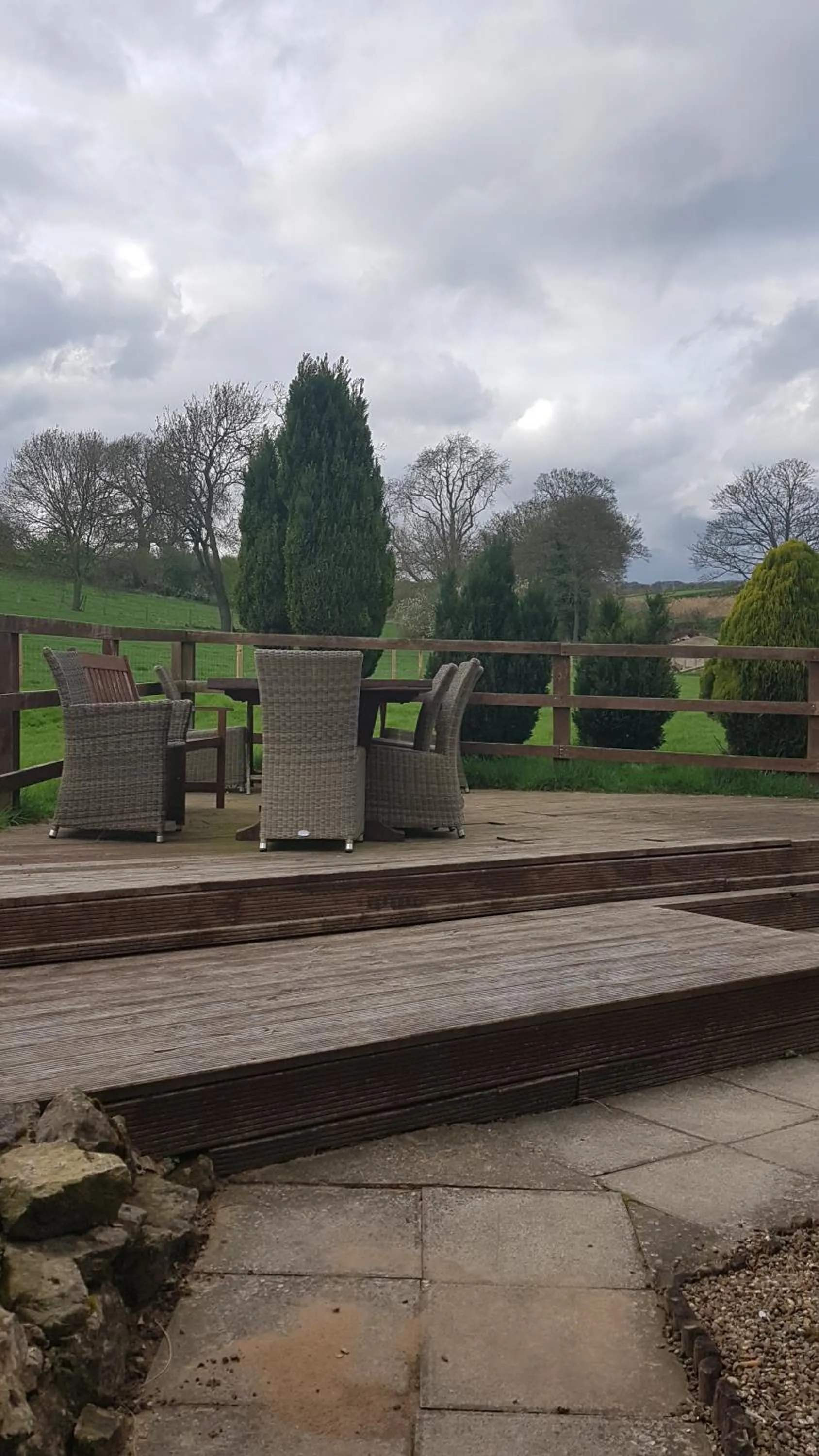 Patio in Sands Farm Cottages