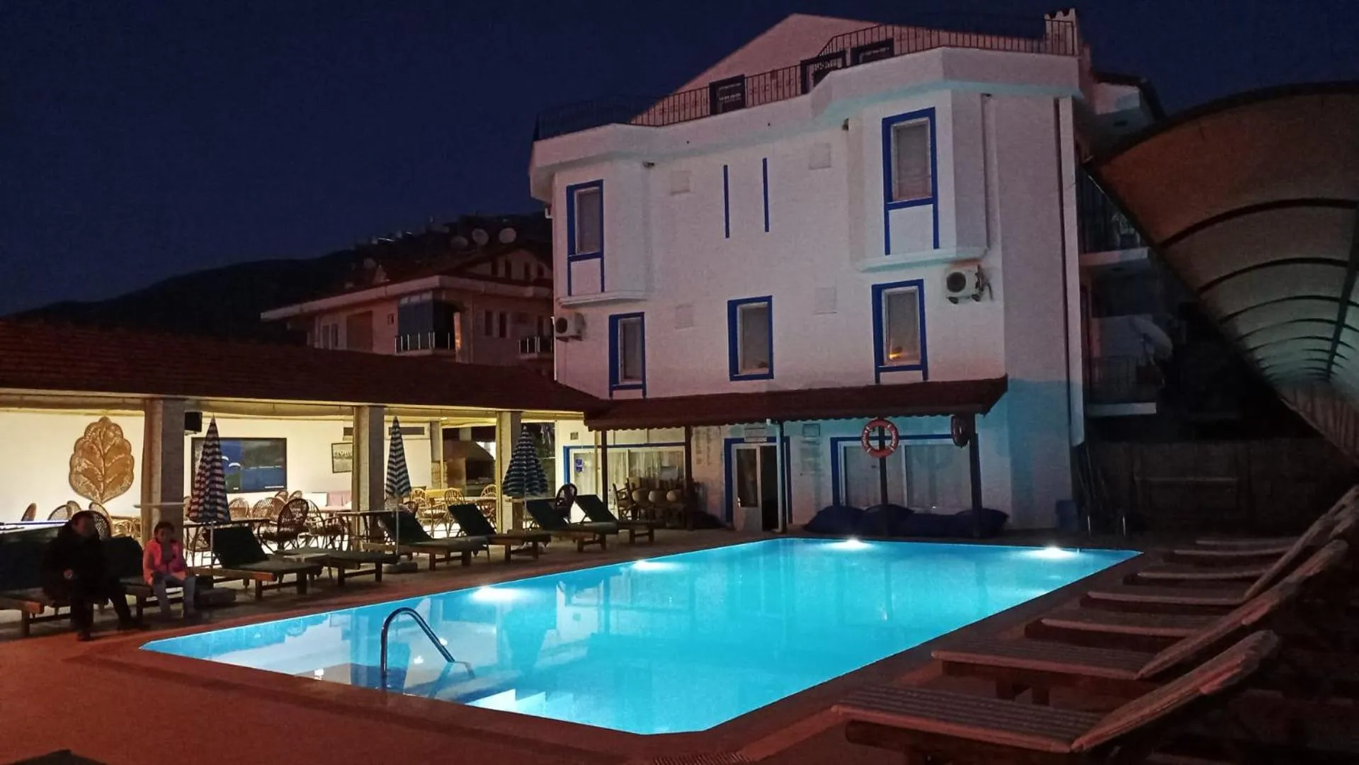 Pool view in California Apart Otel