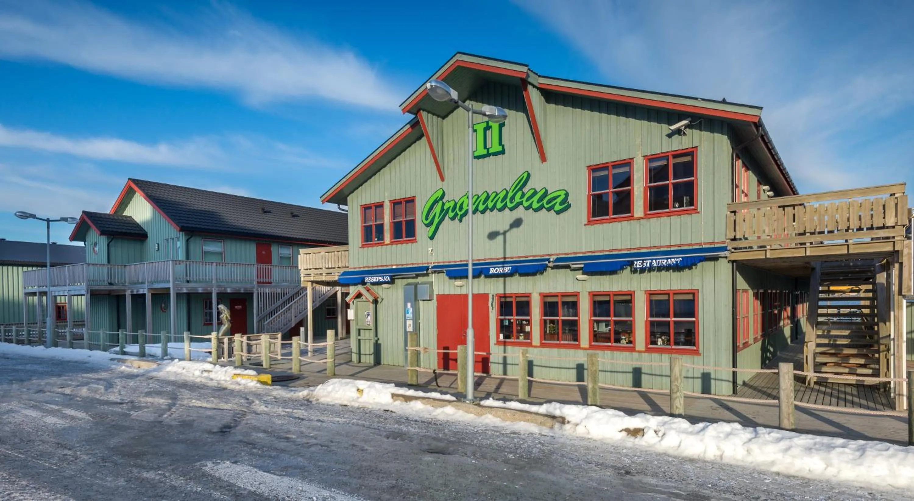 Facade/entrance in Grønnbuene Rorbu Hotel