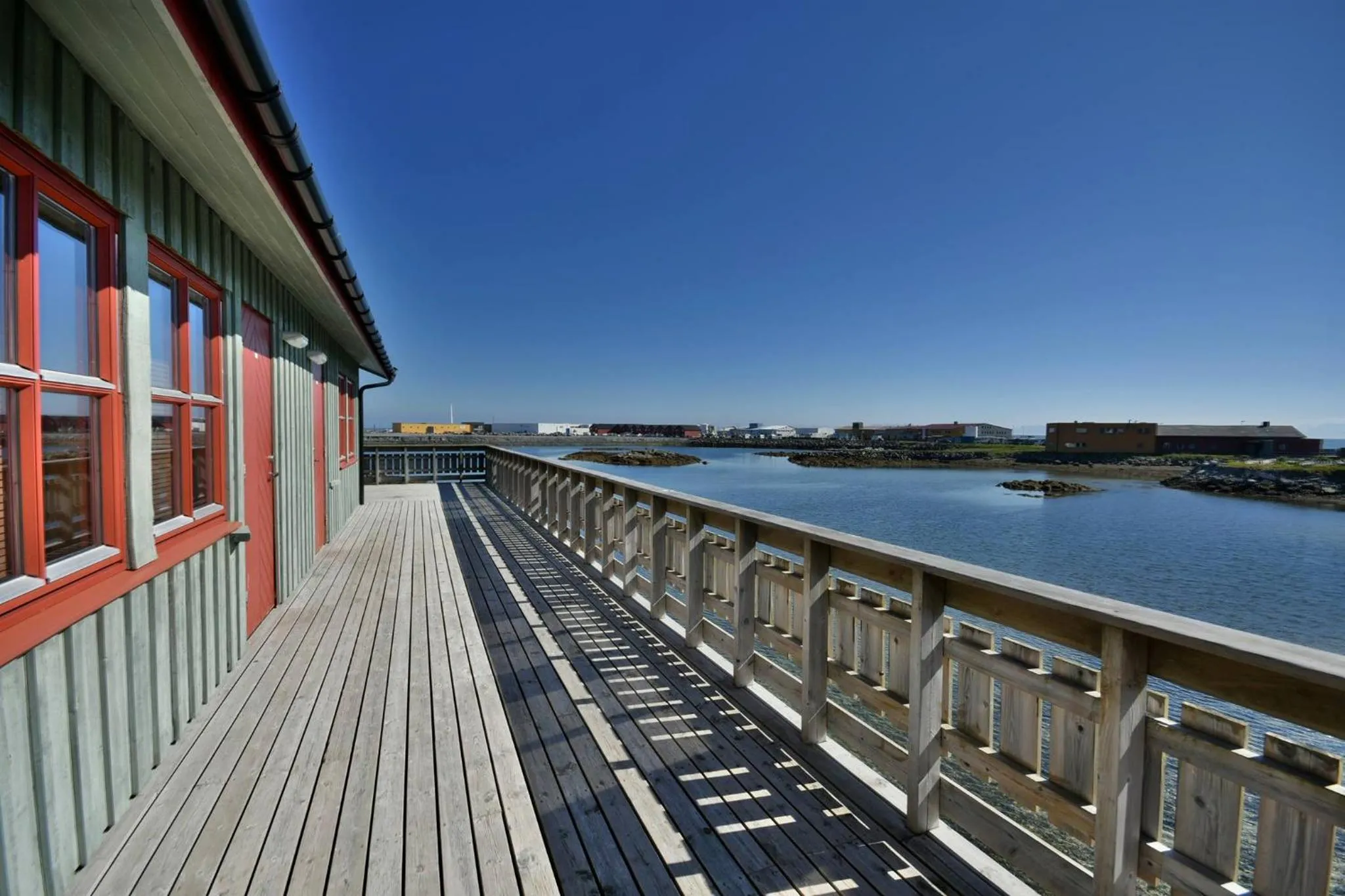 Balcony/Terrace in Grønnbuene Rorbu Hotel