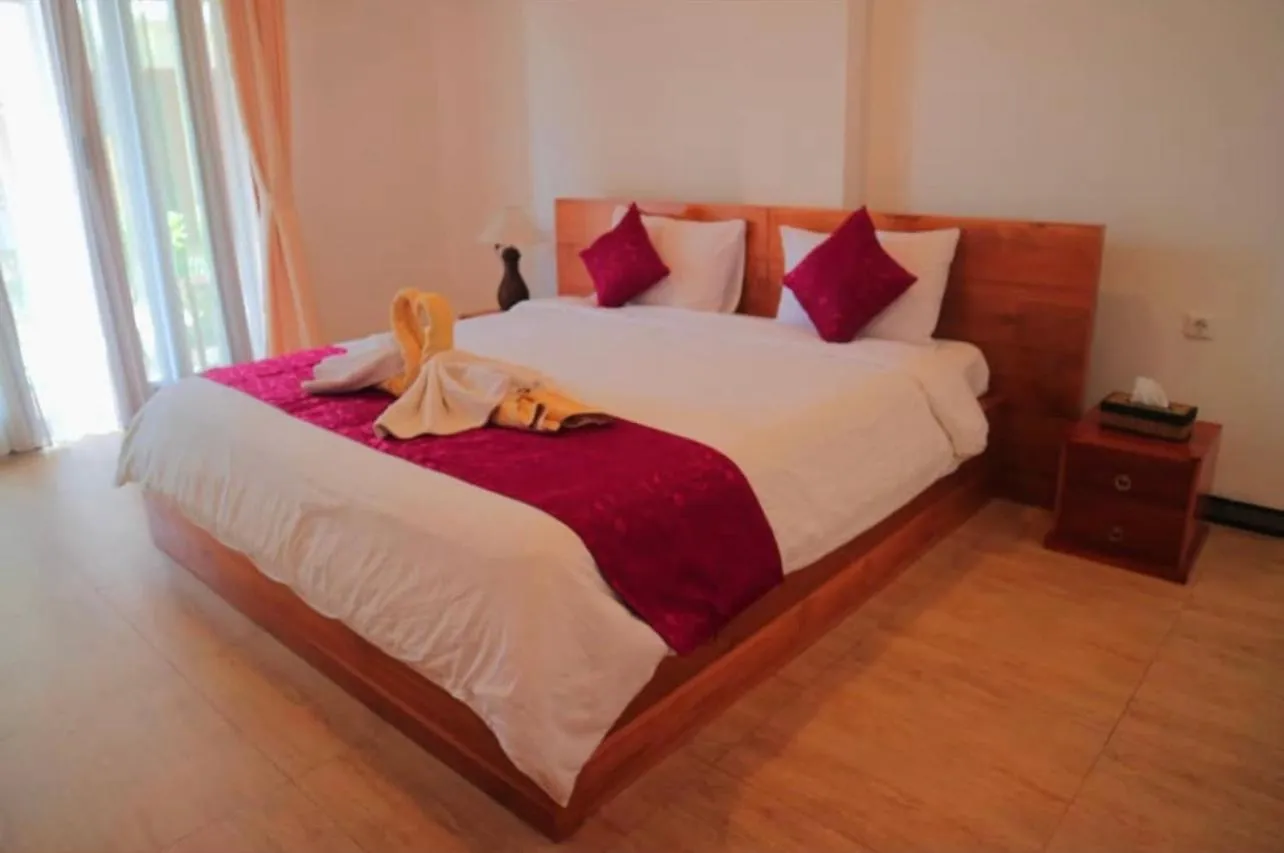 Bedroom, Bed in Ayu Laba Beach Villa and Resto