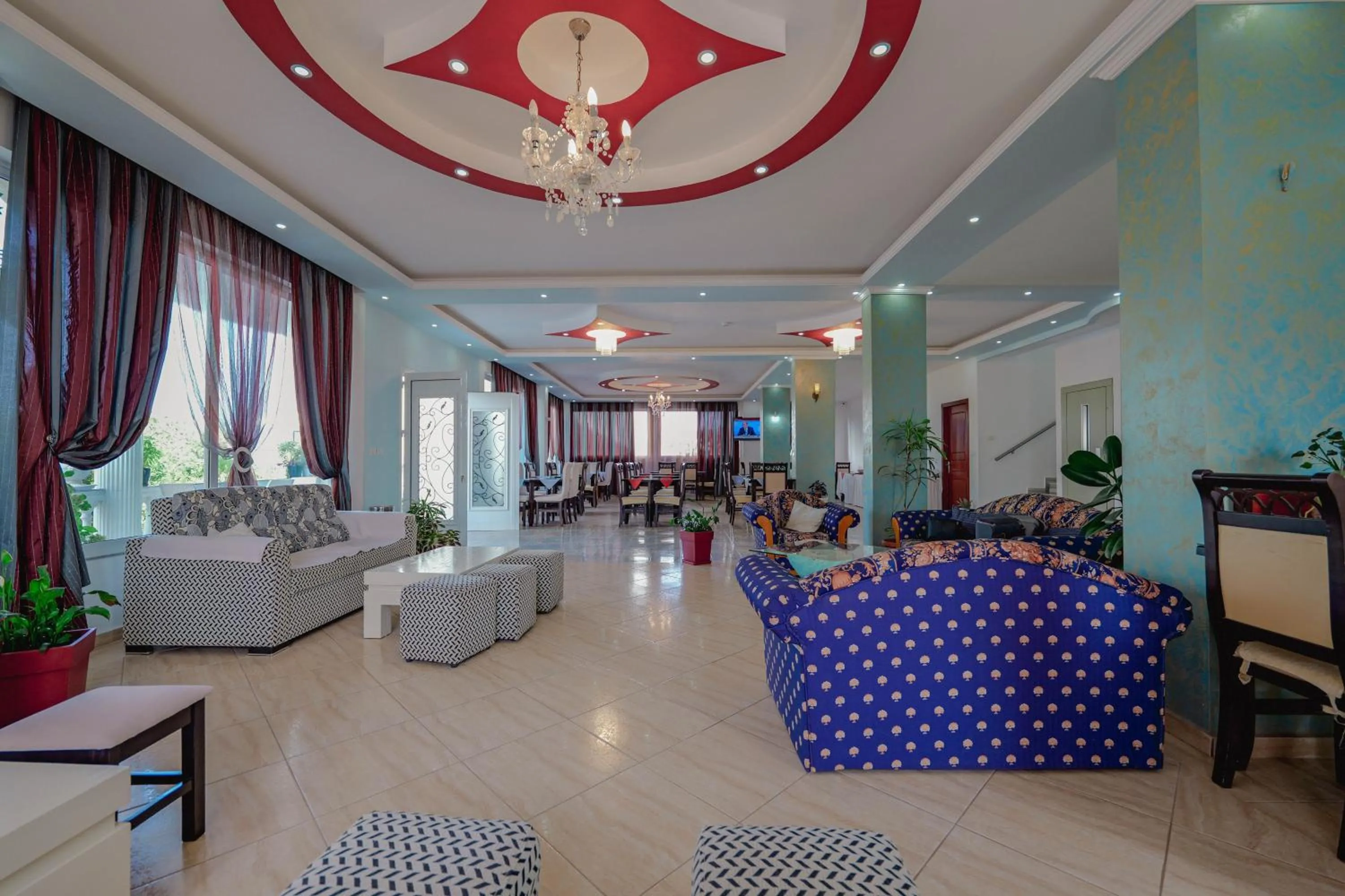 Seating area in Hotel Divo Palace