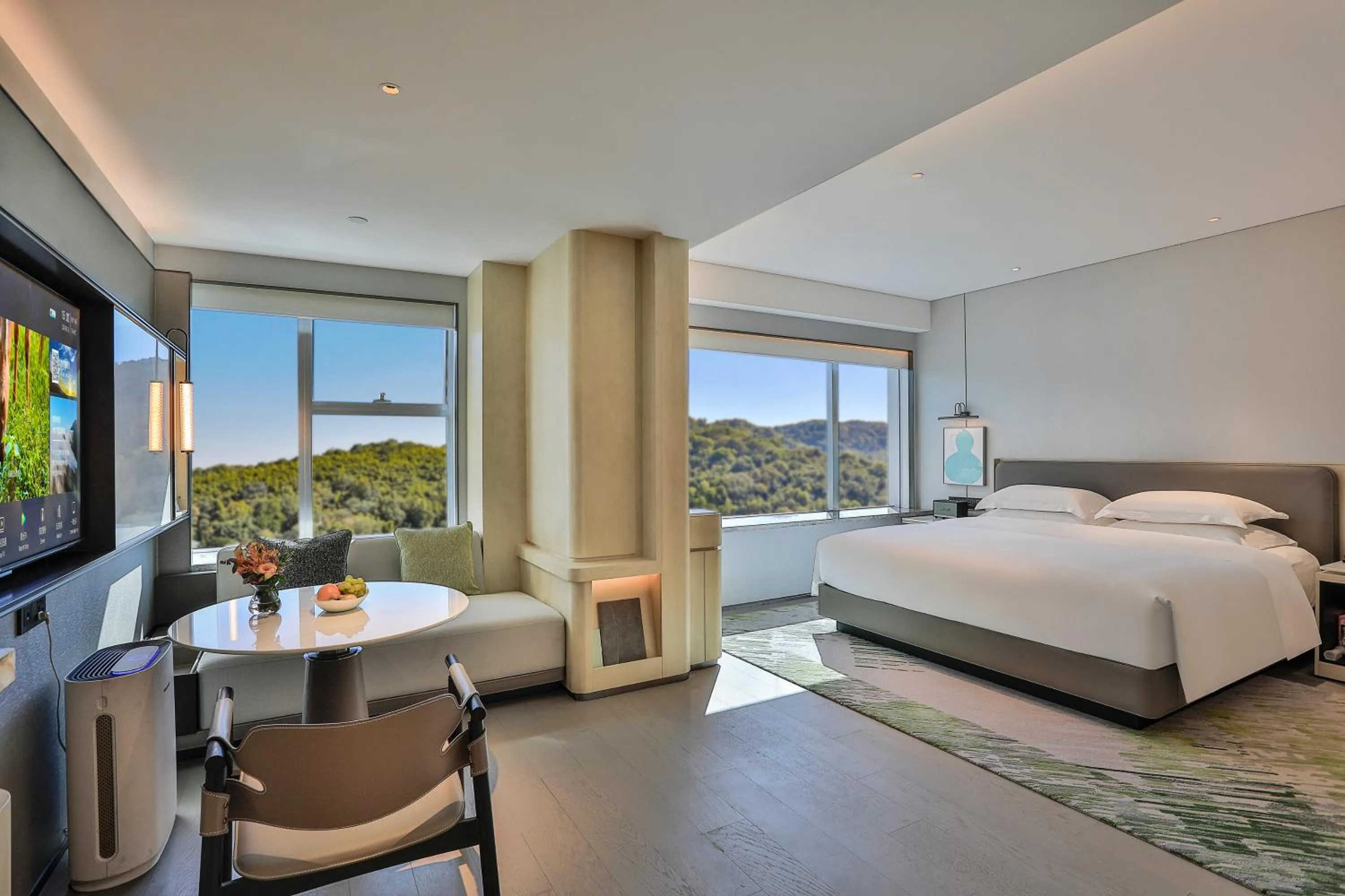 Bed in Narada Grand Hotel Zhejiang