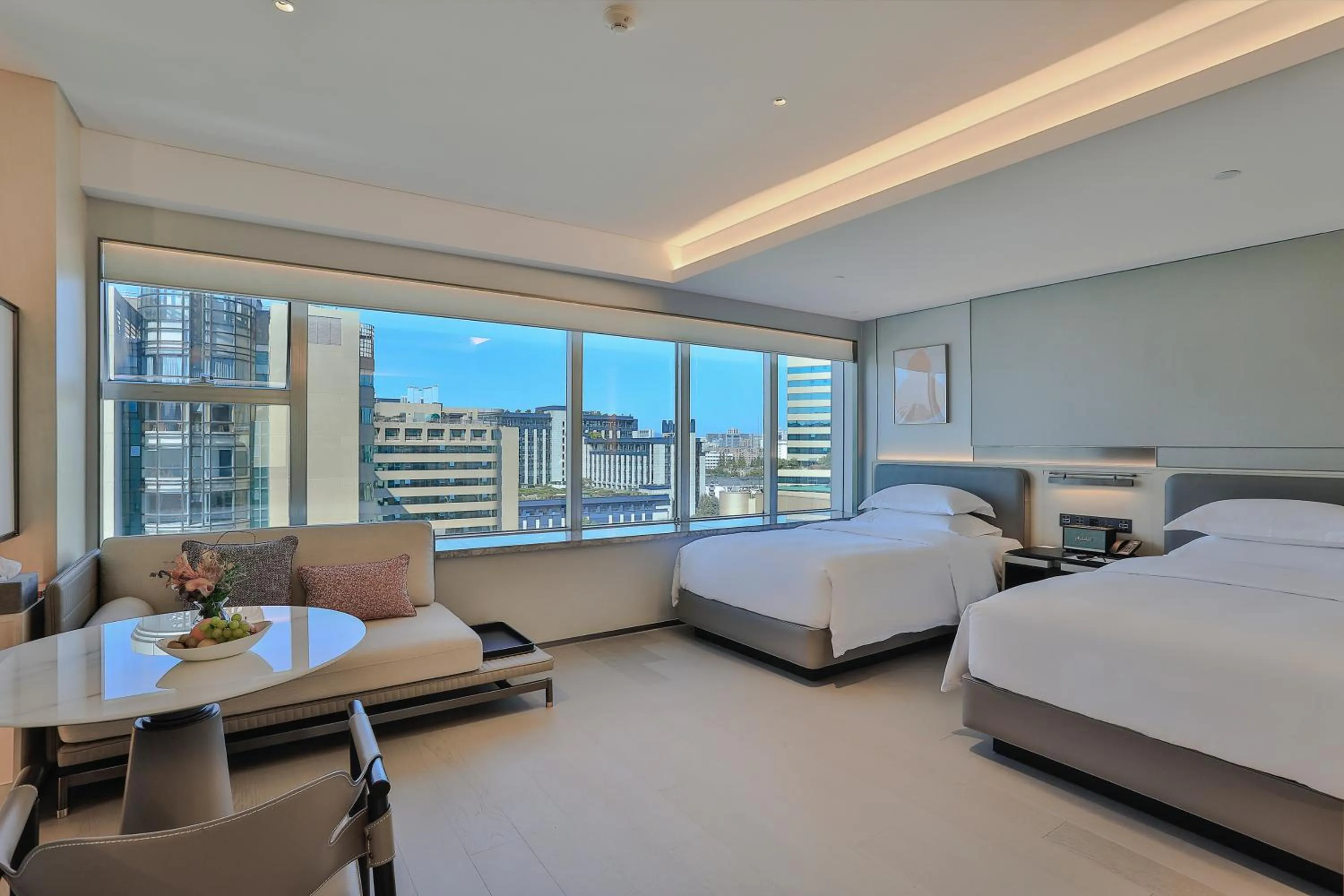 Bed in Narada Grand Hotel Zhejiang