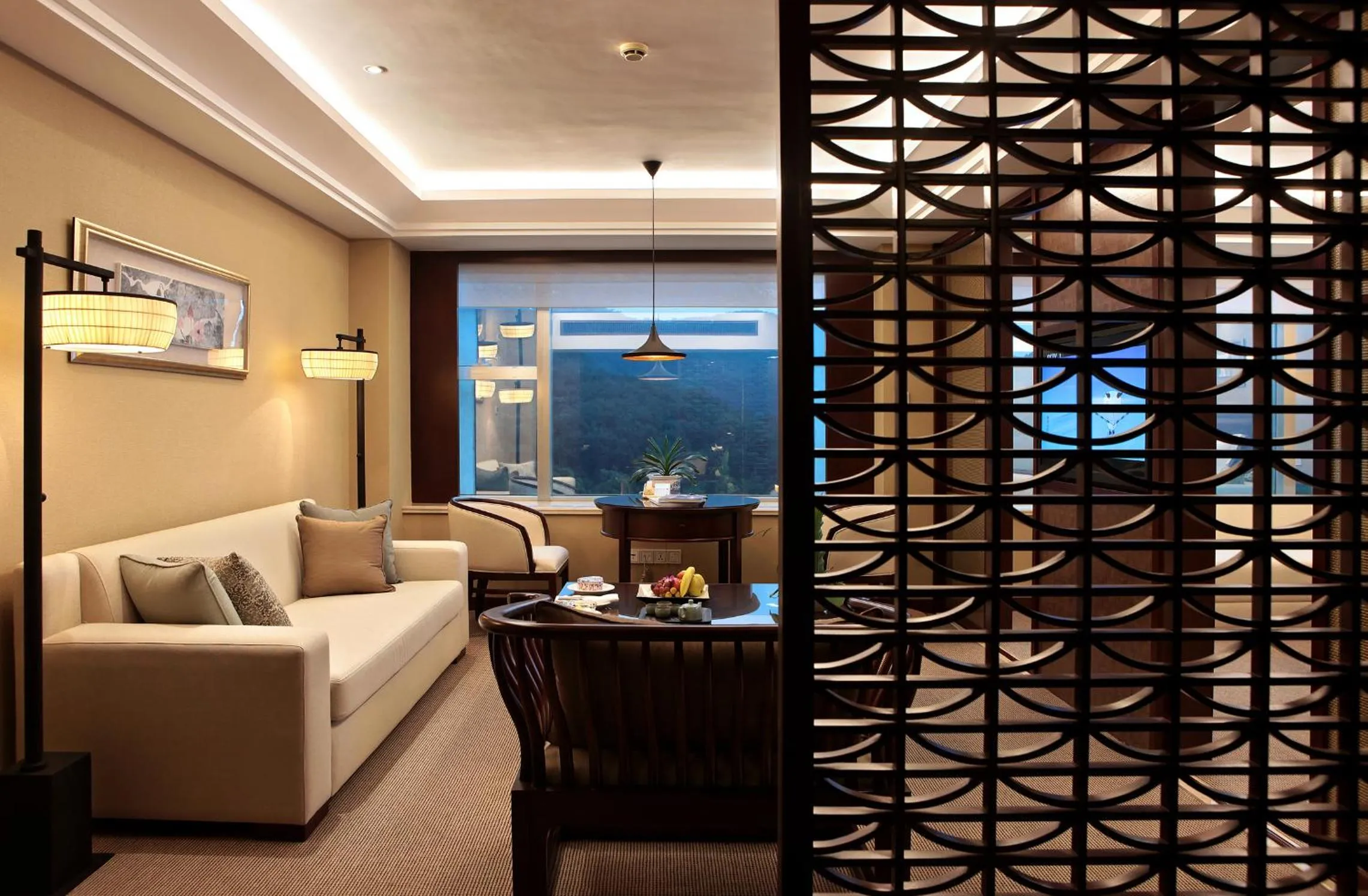 Living room in Narada Grand Hotel Zhejiang